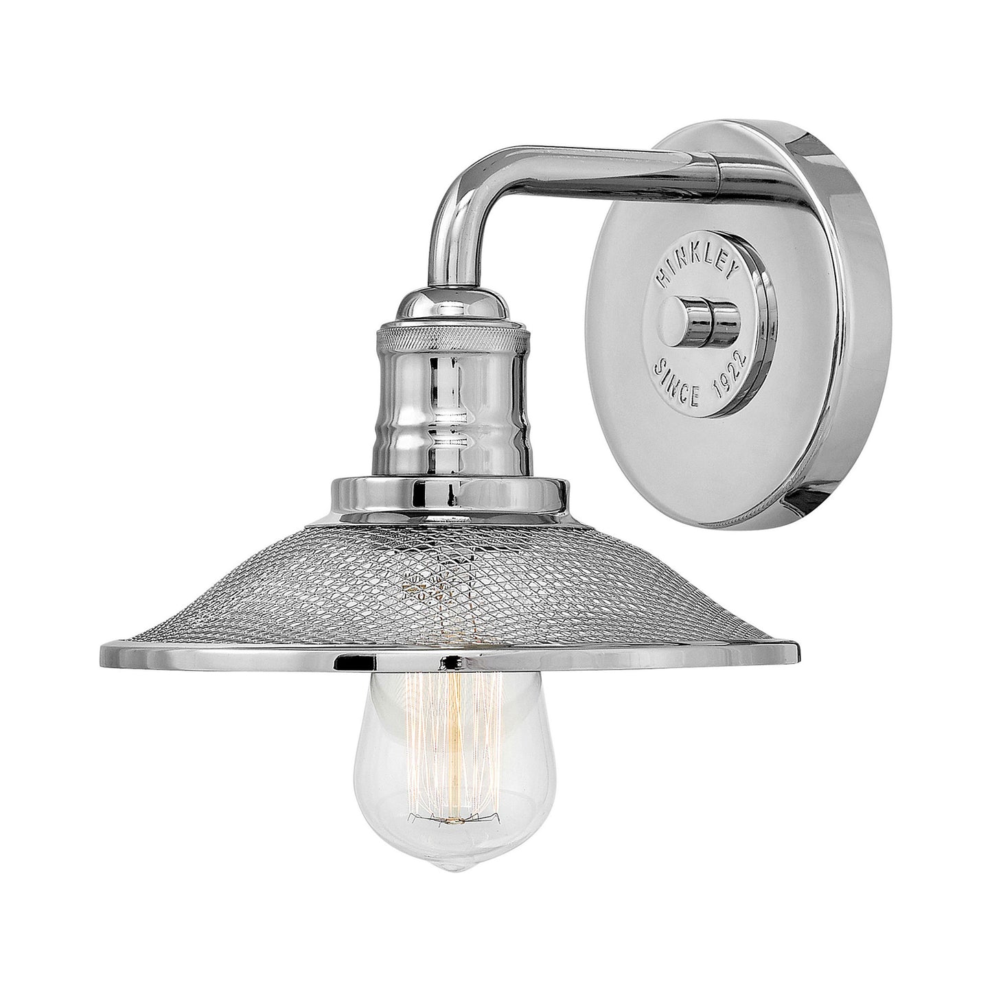 Rigby Bath Wall Light in Polished Nickel.