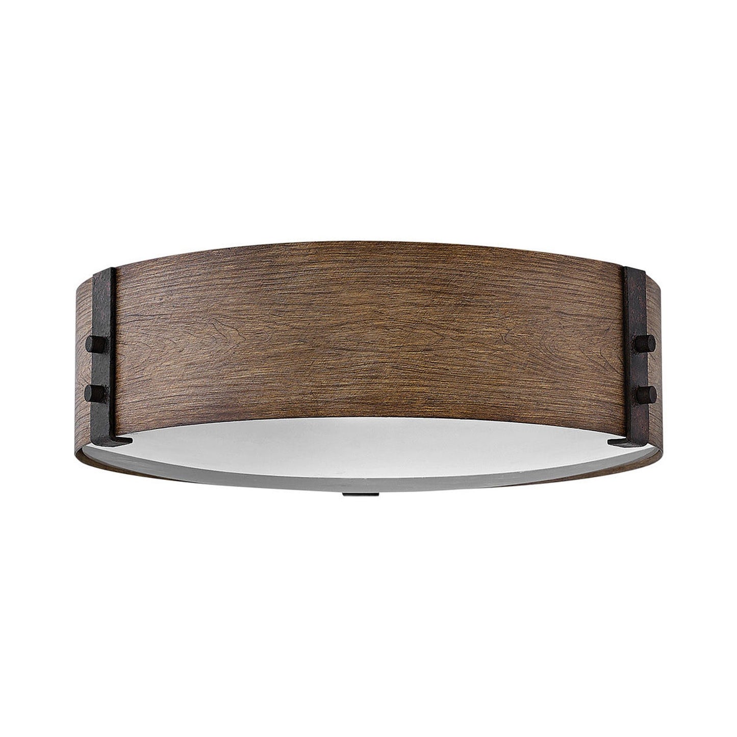 Sawyer Outdoor Flush Mount Ceiling Light in Sequoia.