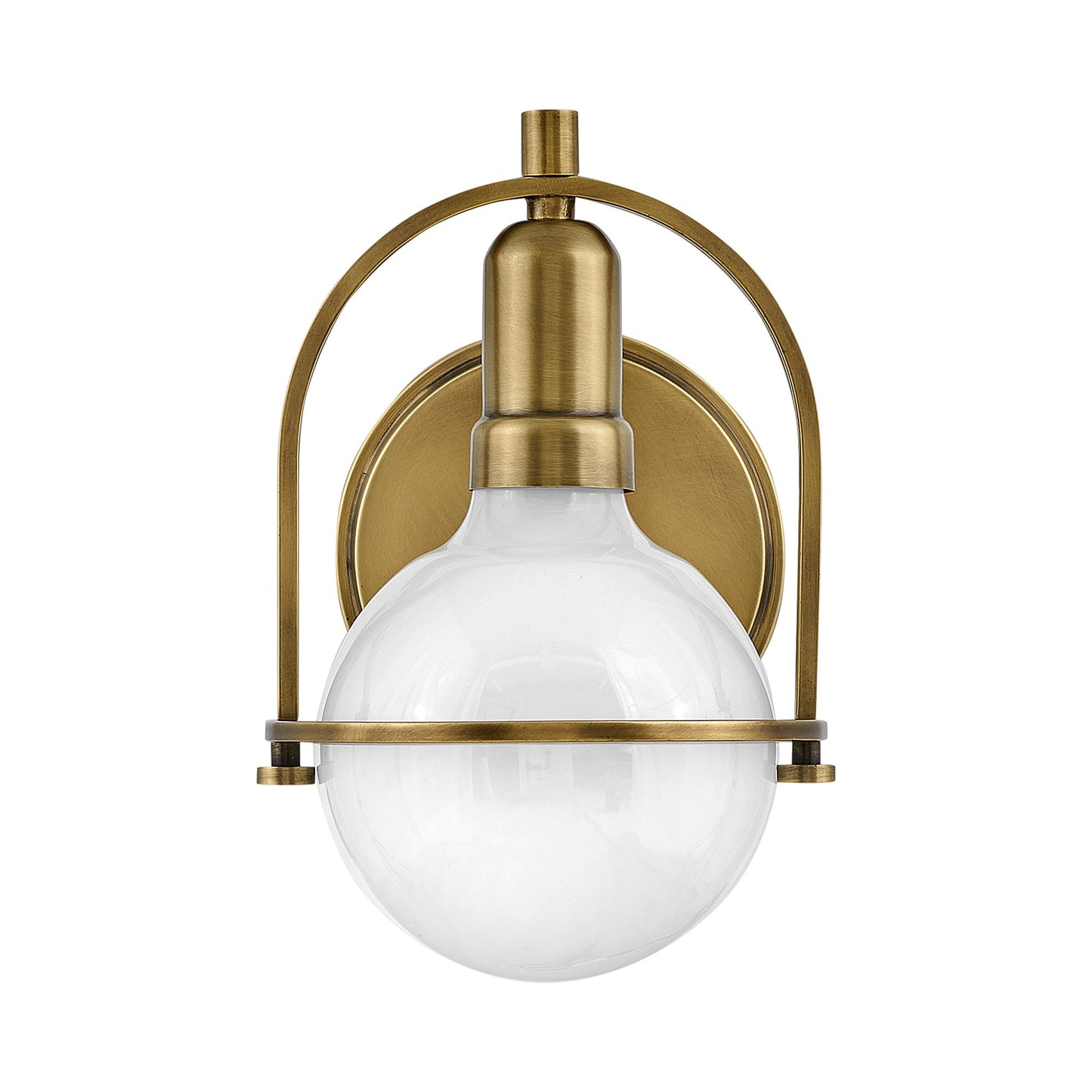 Somerset Bath Wall Light in Heritage Brass.