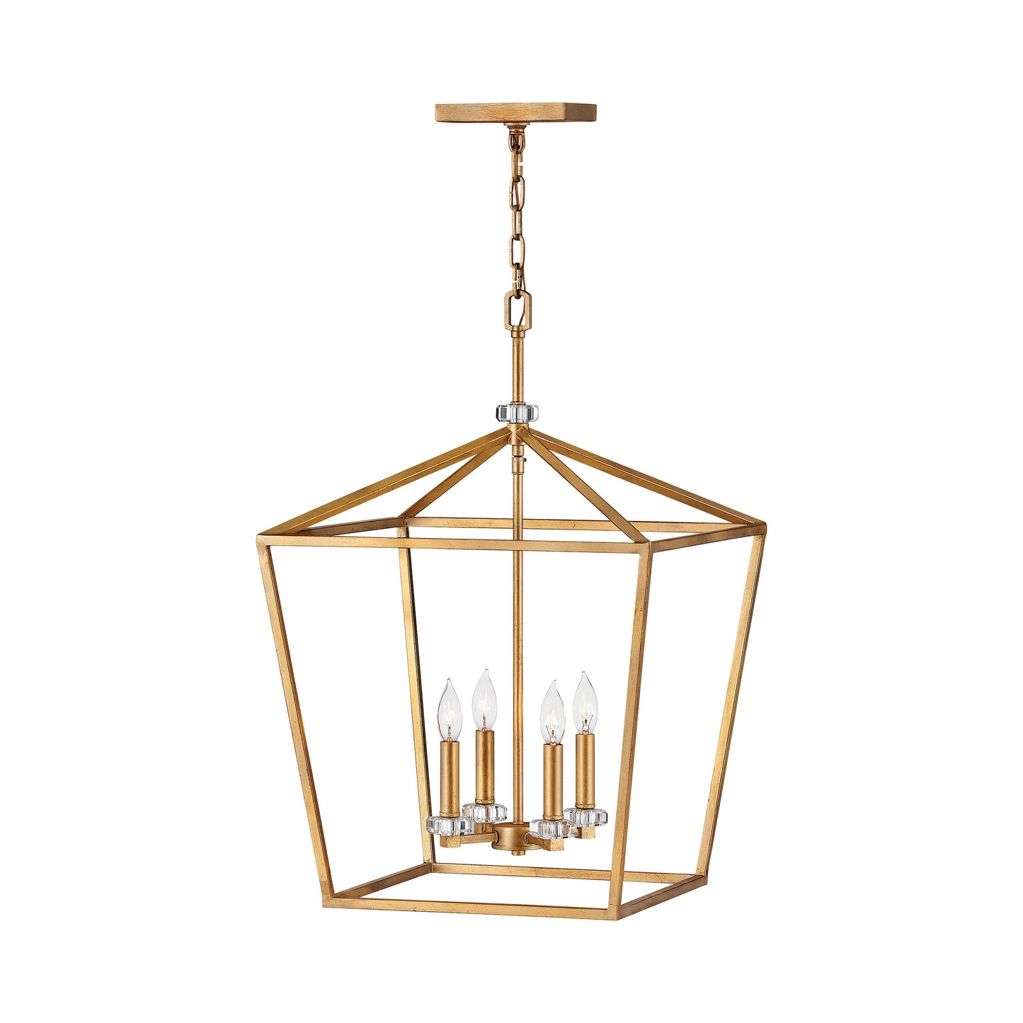 Stinson Chandelier in Distressed Brass (Large).