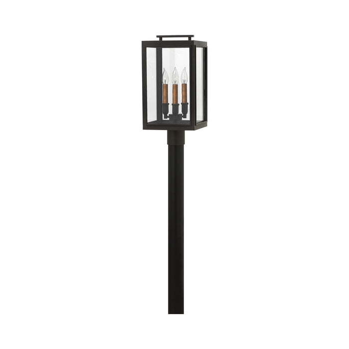 Sutcliffe Outdoor Post Light in Oil Rubbed Bronze.