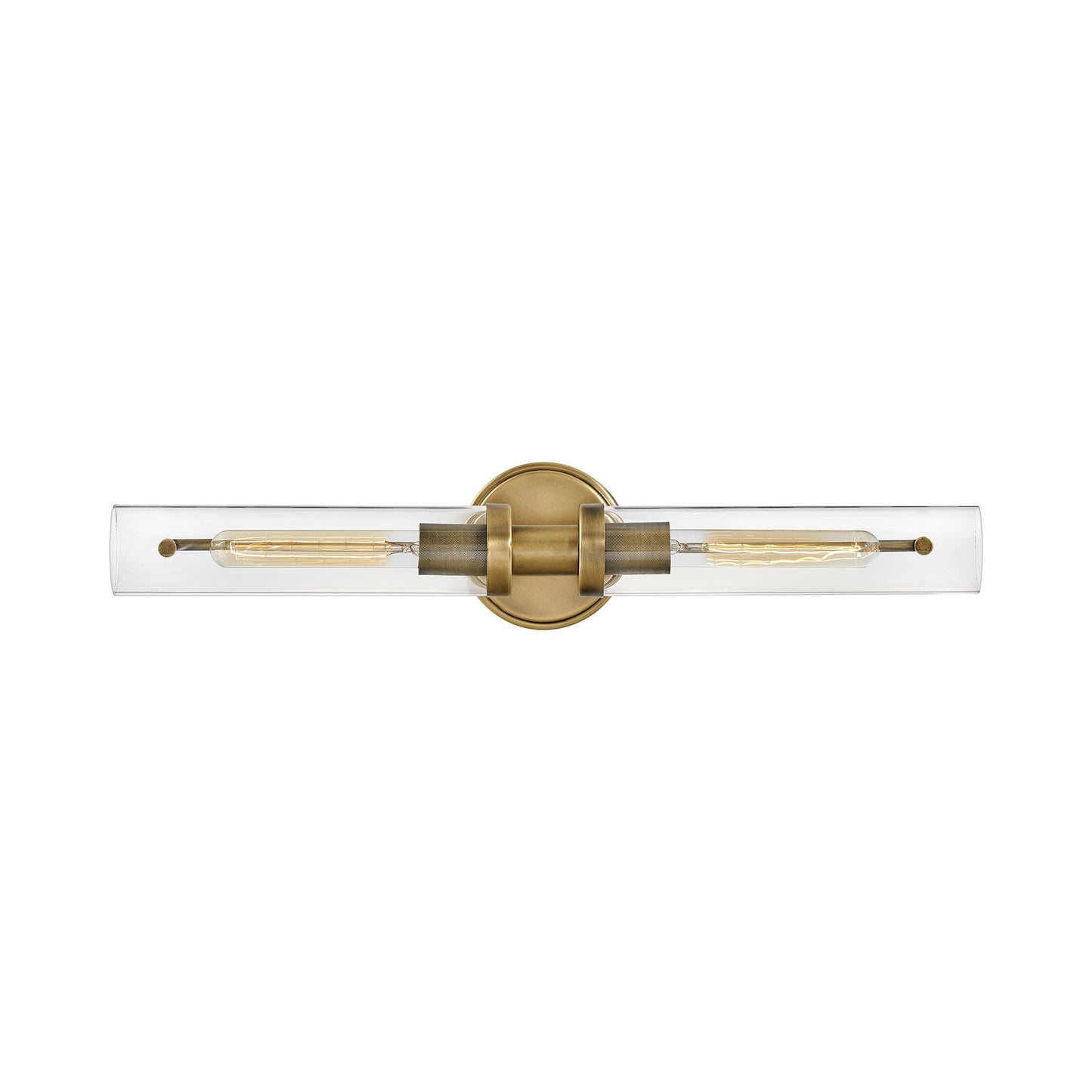 Vaughn Bath Vanity Light in Heritage Brass.
