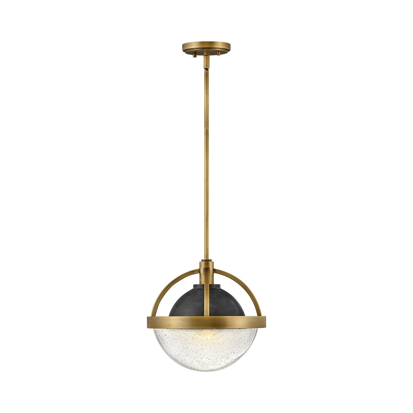 Watson Pendant Light in Heritage Brass.