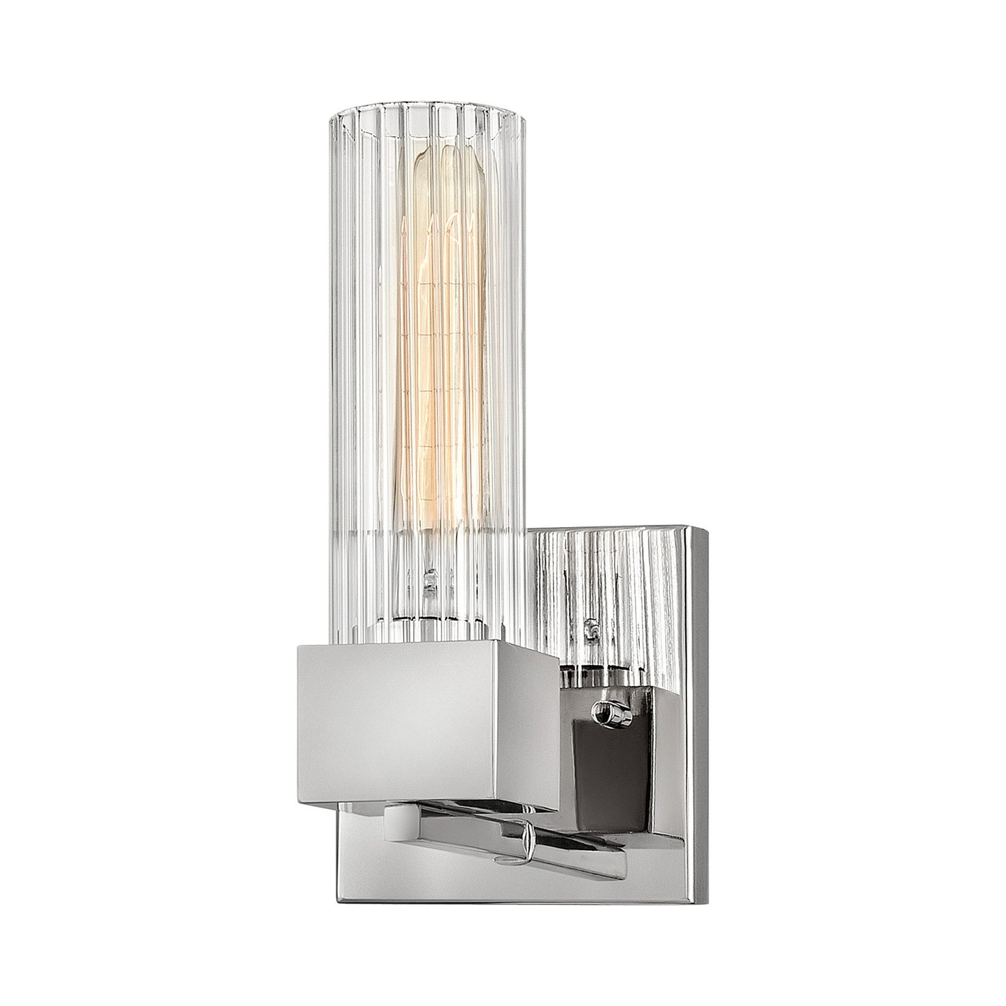 Xander Bath Wall Light in Polished Nickel.