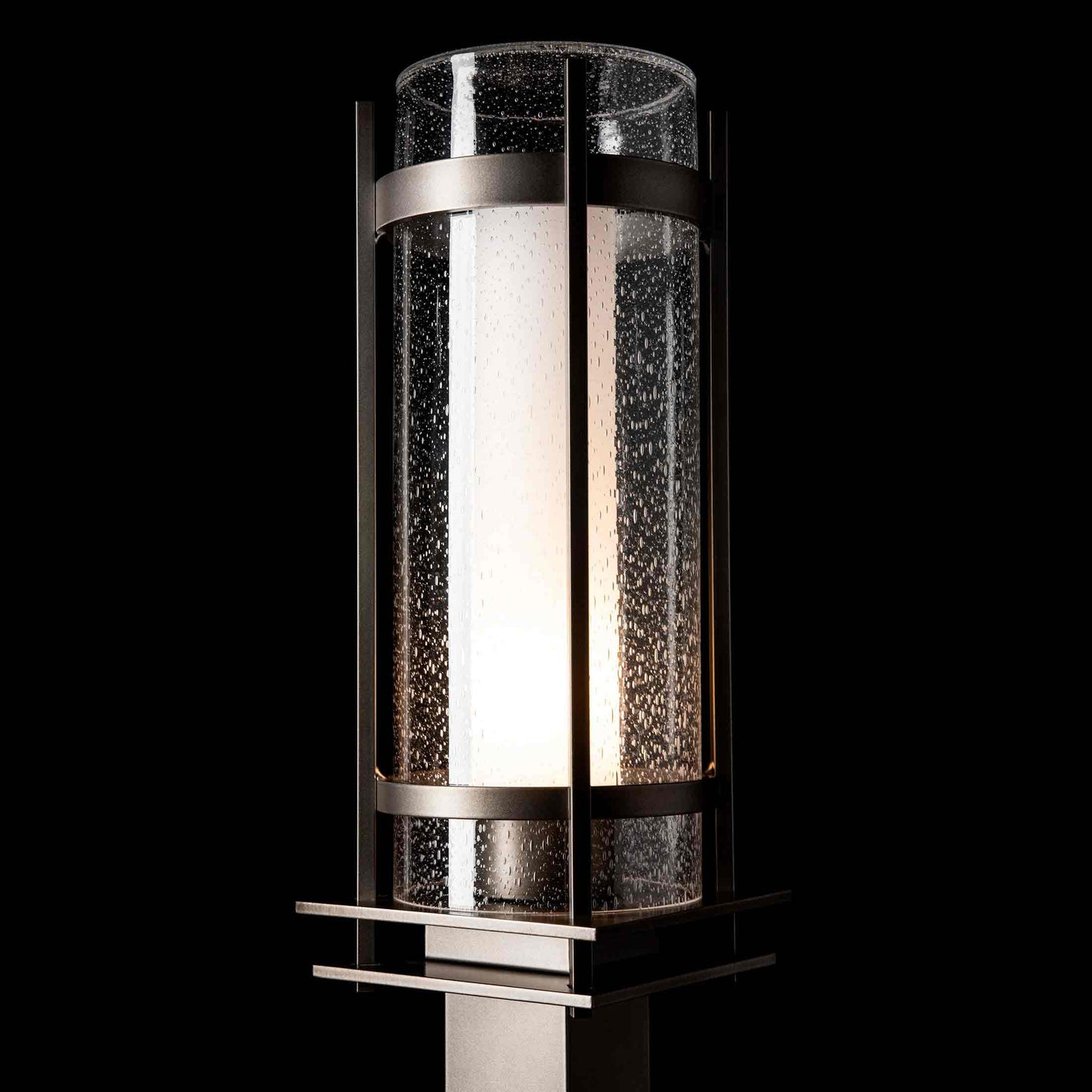 Banded Outdoor Post Light in Detail.