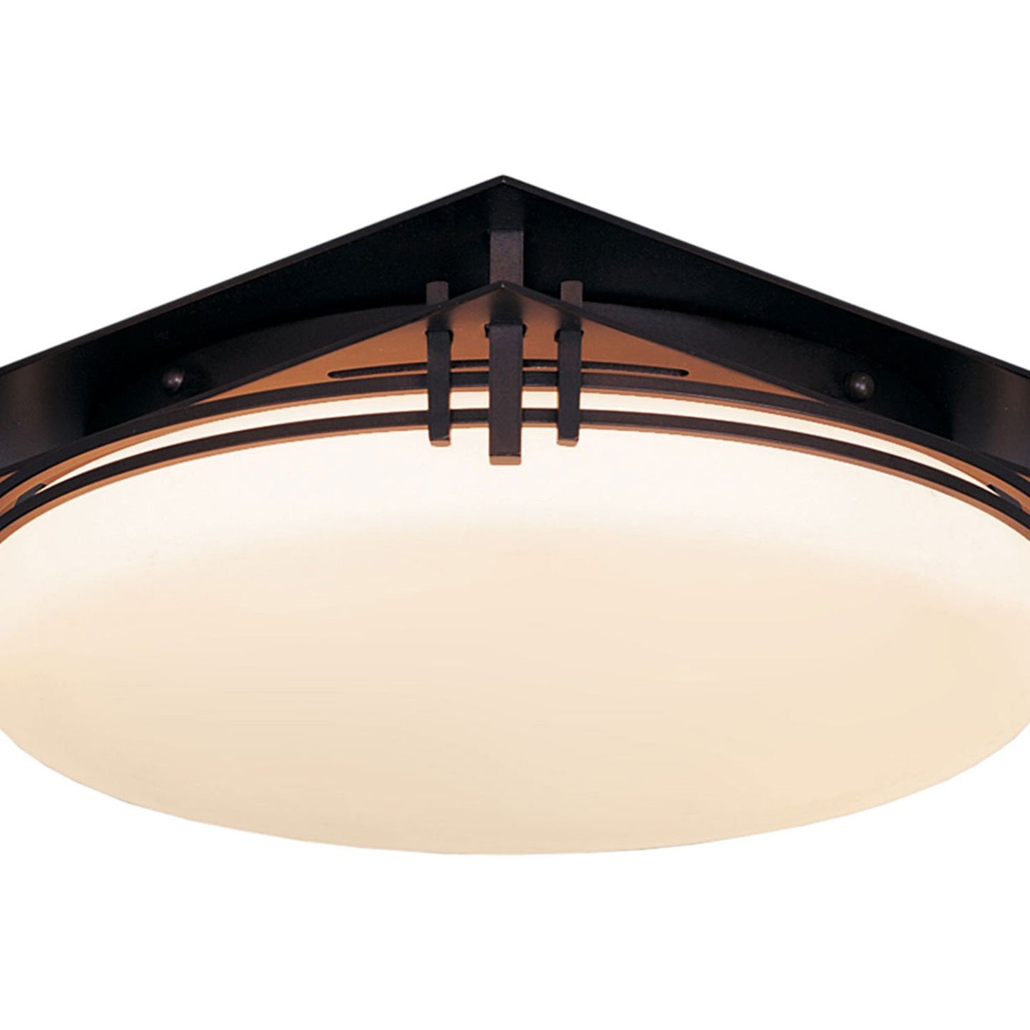 Banded Semi-Flush Mount Ceiling Light in Detail.