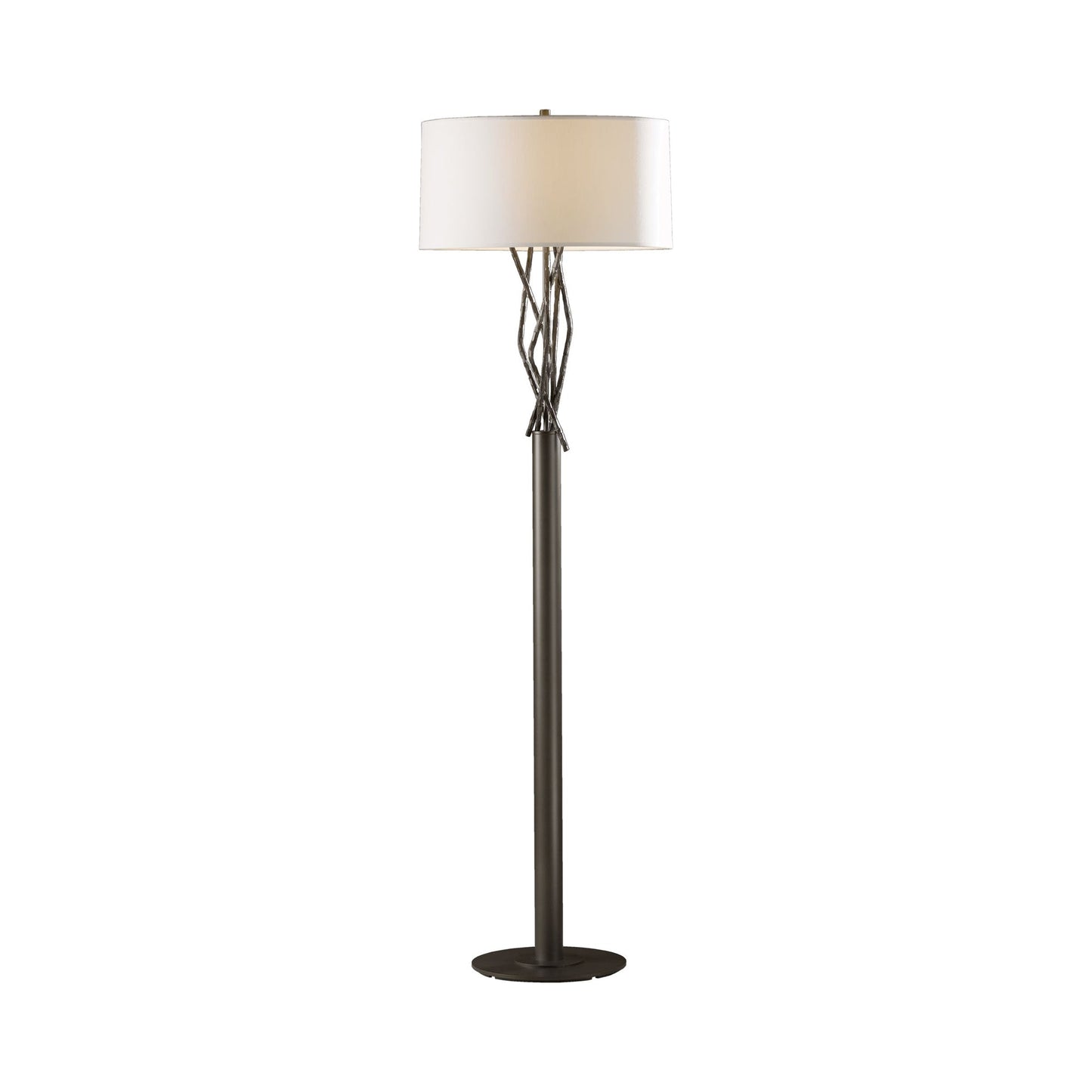 Brindille Floor Lamp in Dark Smoke/Natural Anna.