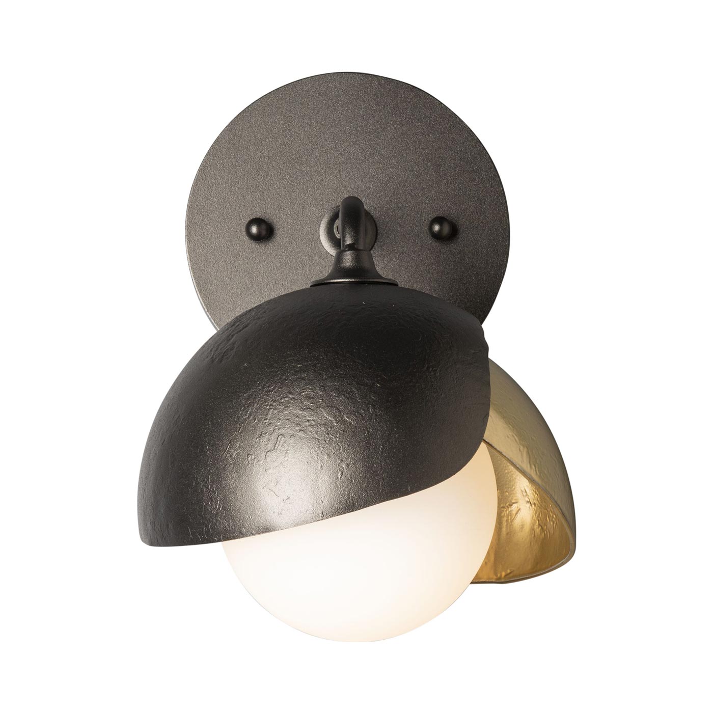 Brooklyn Bath Wall Light in Oil Rubbed Bronze/Modern Brass (Double Shade).