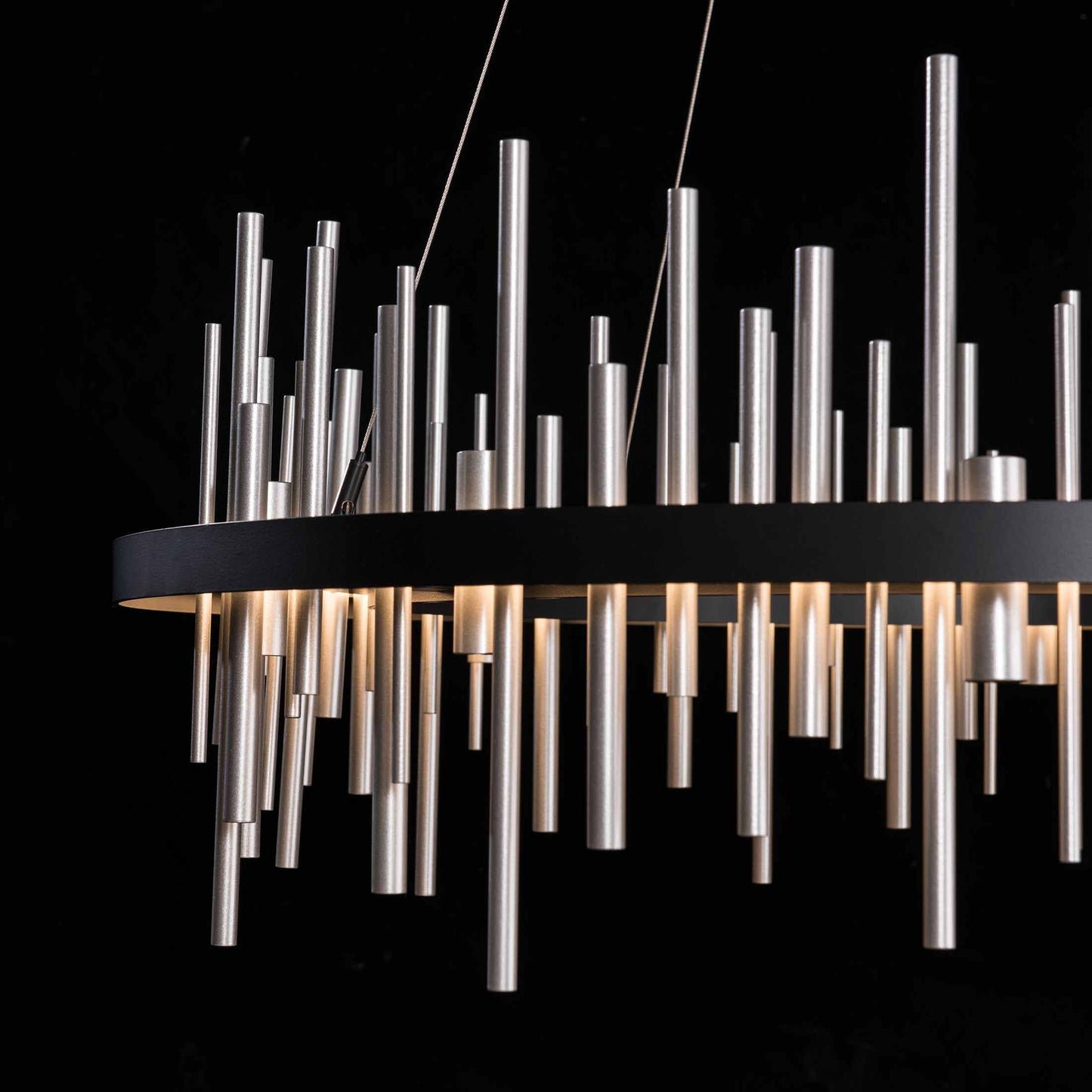 Cityscape Circular LED Pendant Light in Detail.