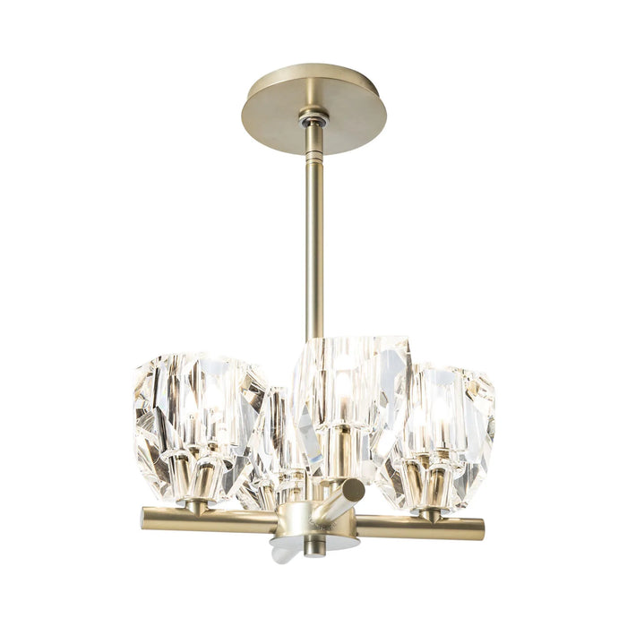 Gatsby Semi Flushmount Ceiling Light in Modern Brass.