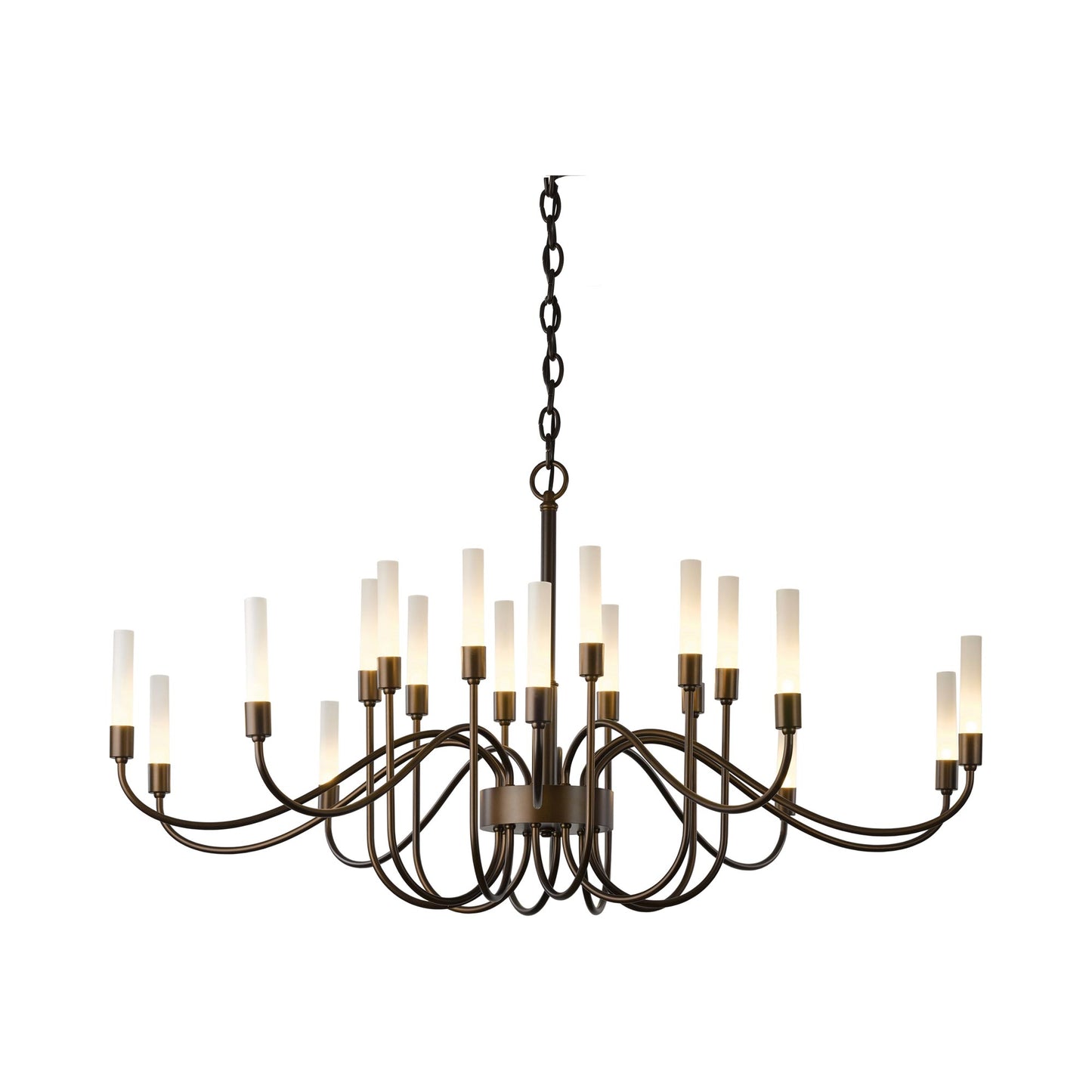 Lisse Chandelier in 20-Light/Bronze.