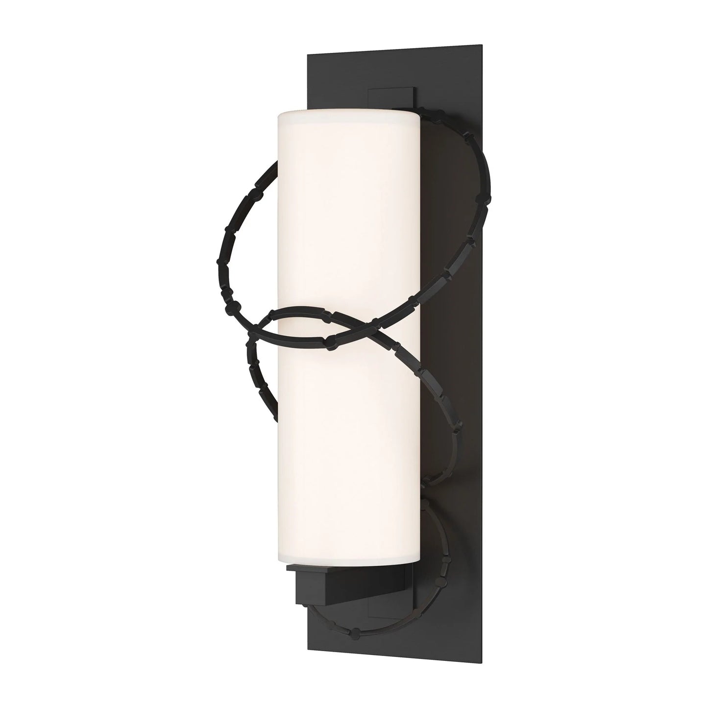 Olympus Outdoor Wall Light in Coastal Black (Large).