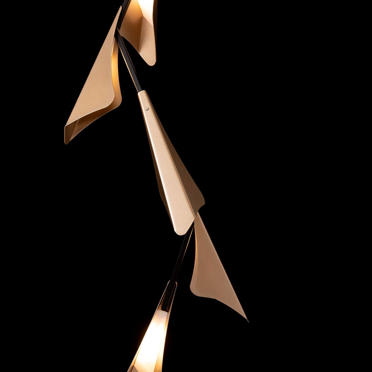 Plume Vertical LED Pendant Light in Detail.