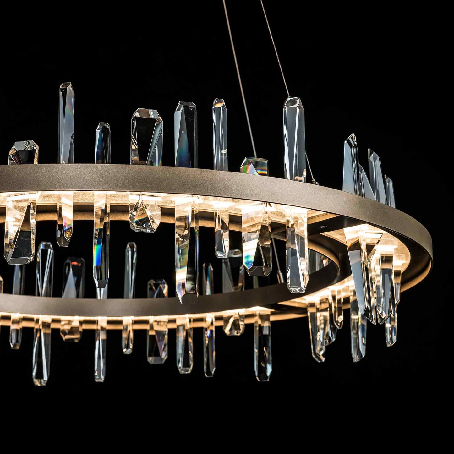 Solitude Circular LED Pendant Light in Detail.