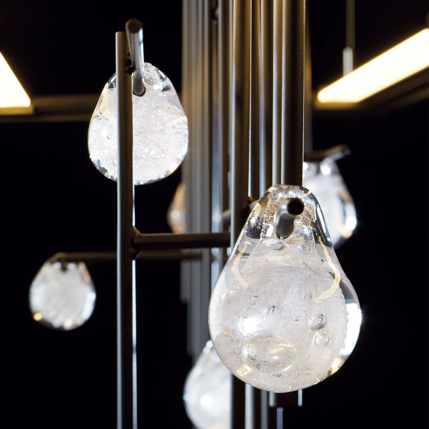 Spring LED Linear Pendant Light in Detail.