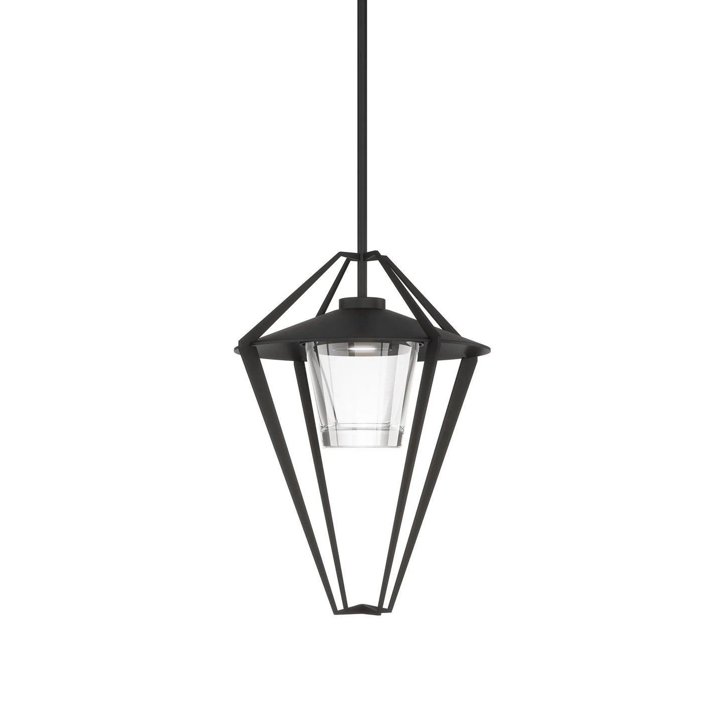 Stellar Outdoor Pendant Light in Coastal Black.