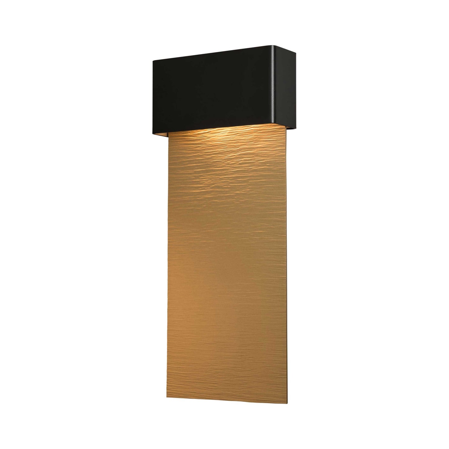 Stratum LED Outdoor Wall Light in Large/Coastal Black/Black.