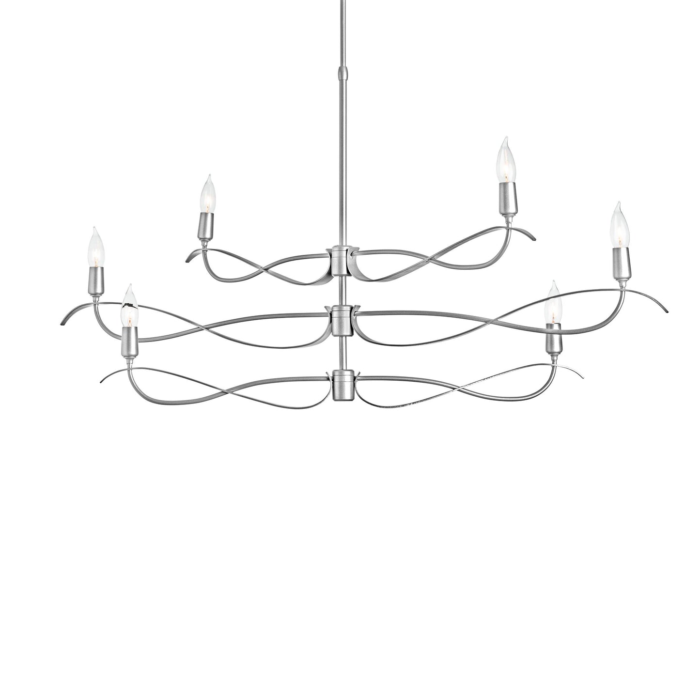 Willow Pendant Light in 14-Inch/Sterling/Short.