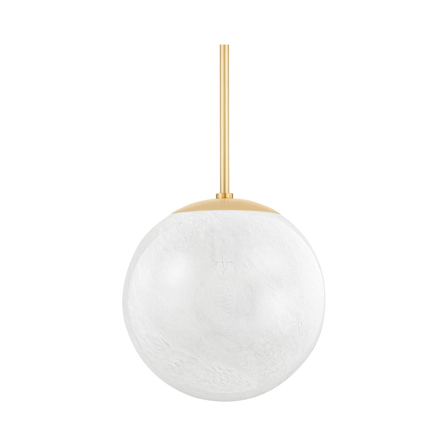 Burlington Pendant Light in Large/Aged Brass.