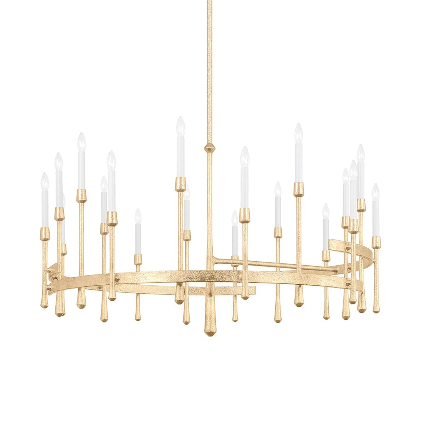 Hathaway Chandelier in Vintage Gold Leaf (18-Light).