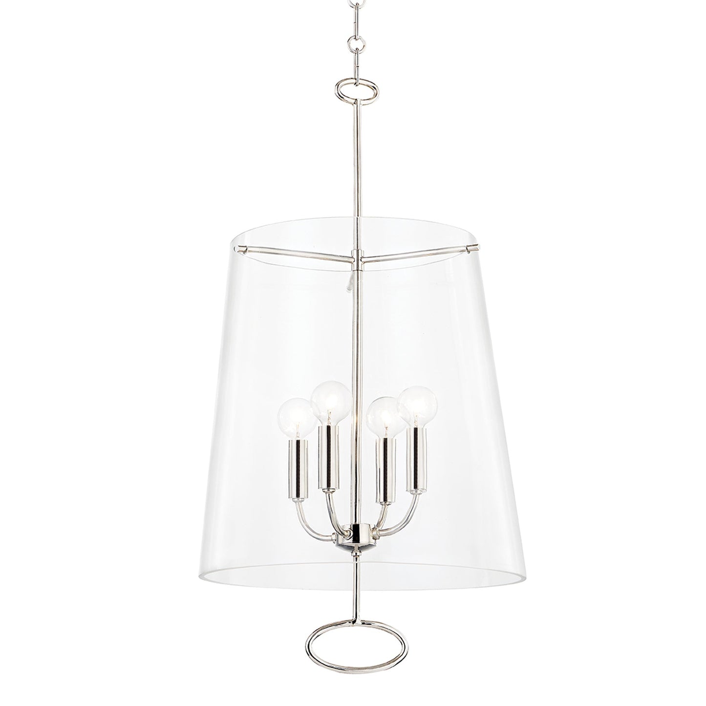 James Pendant Light in Polished Nickel (15-Inch).