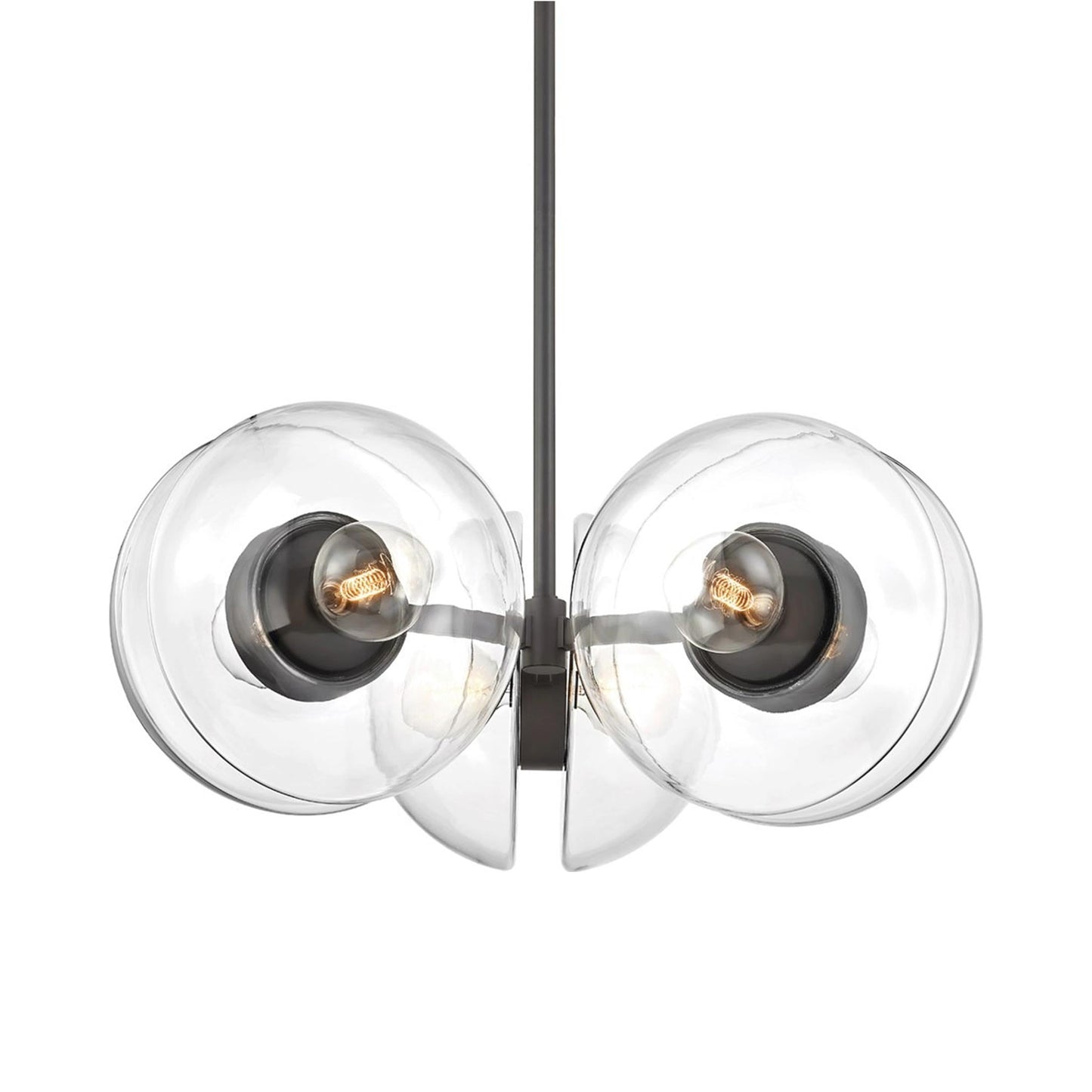 Kert Chandelier in Black Brass (Large).