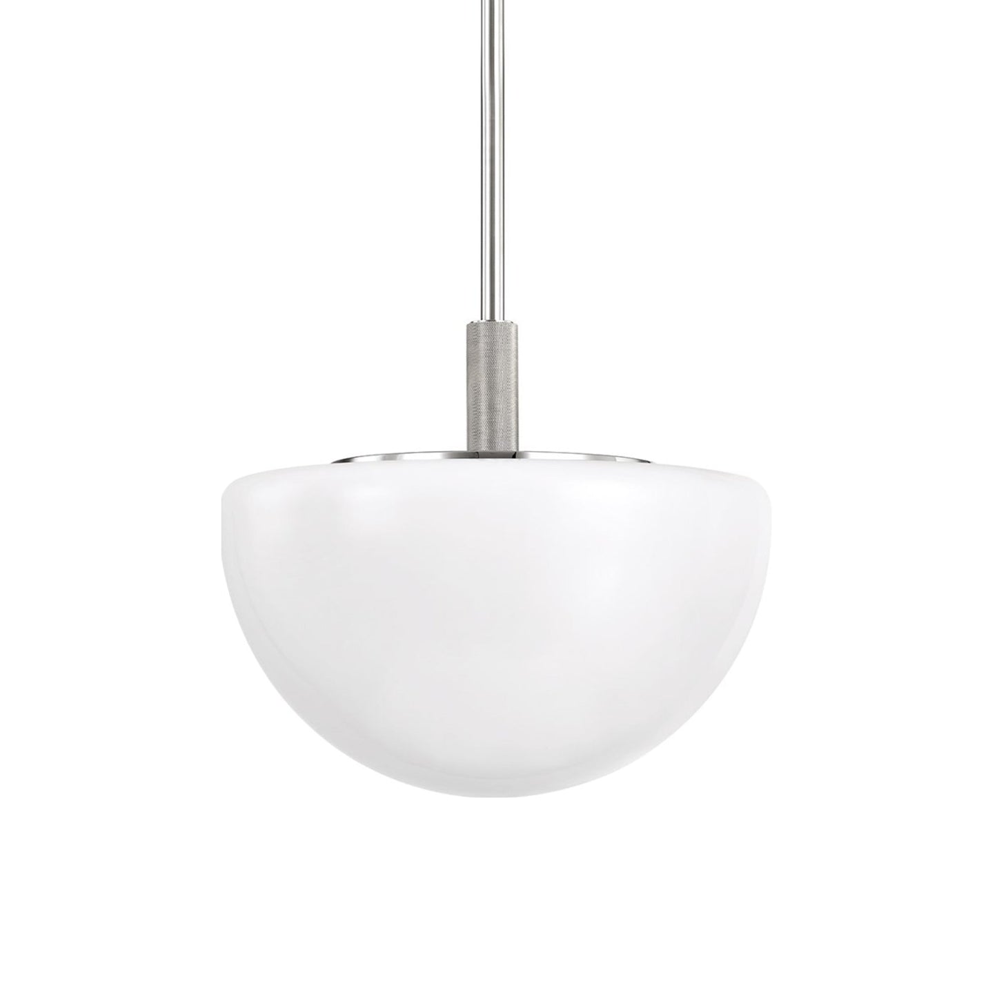 Lethbridge Pendant Light in Polished Nickel (Large).