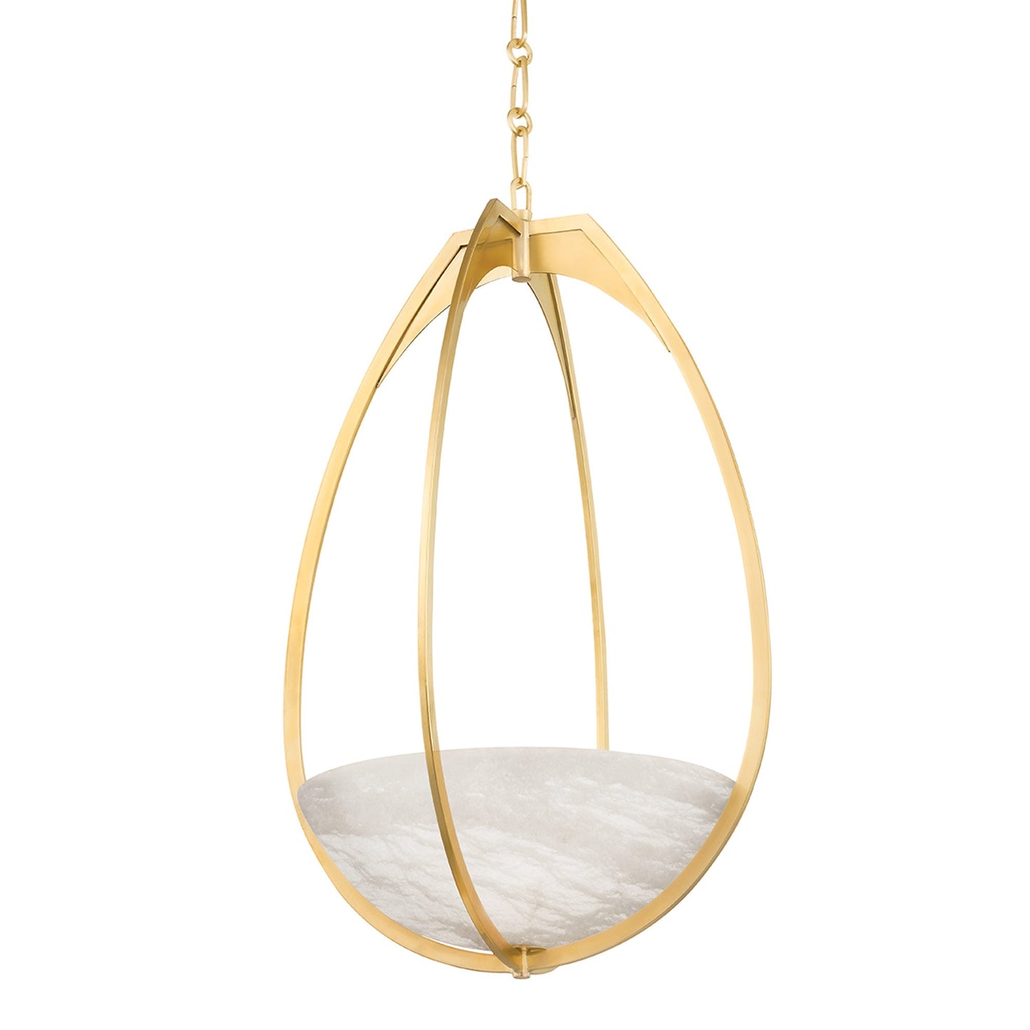 Lloyd LED Pendant Light in Aged Brass (Large).