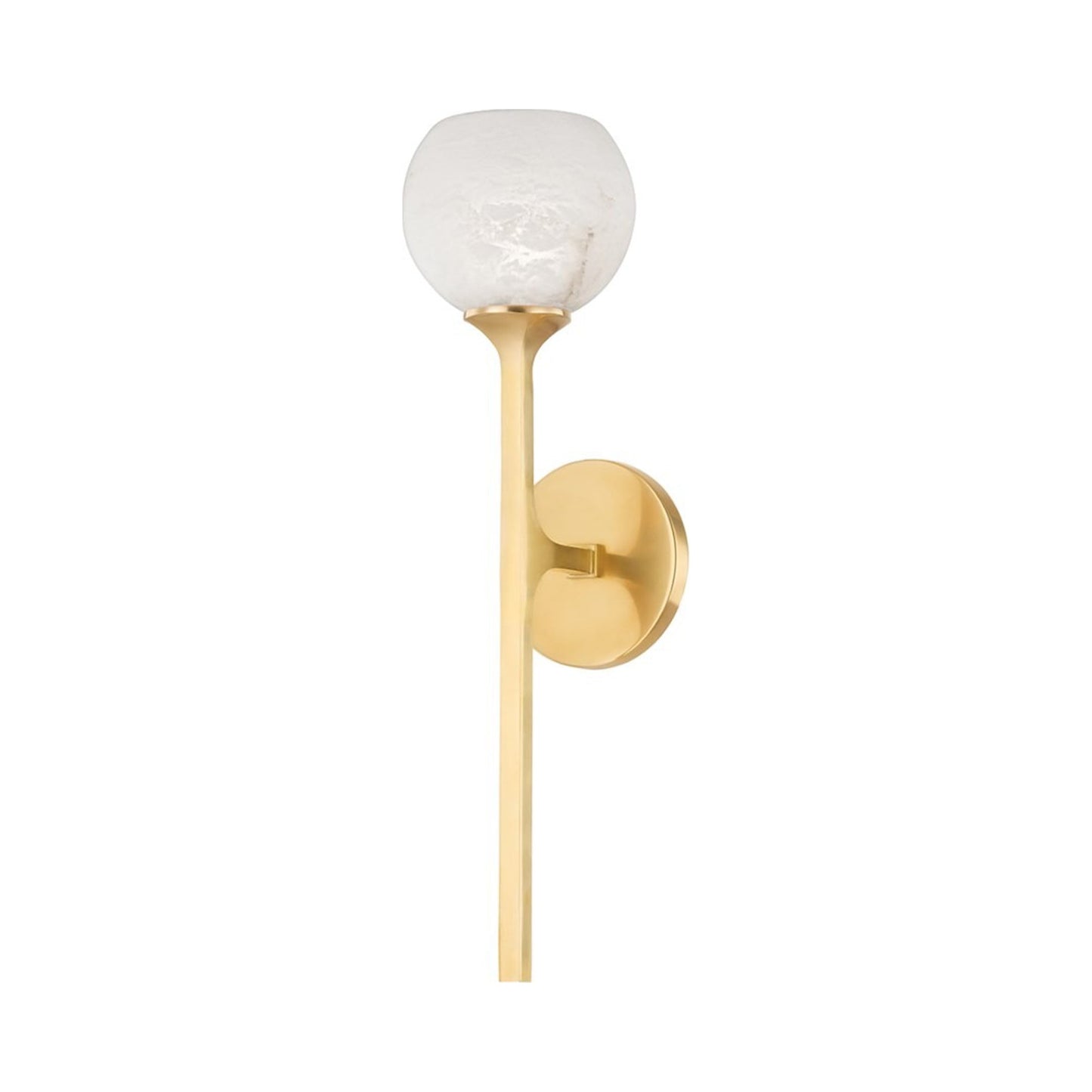 Melton LED Wall Light in Aged Brass (1-Light).