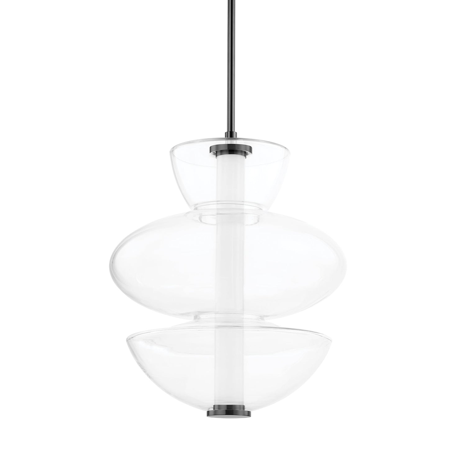 Palermo 5319 LED Pendant Light in Black Nickel.