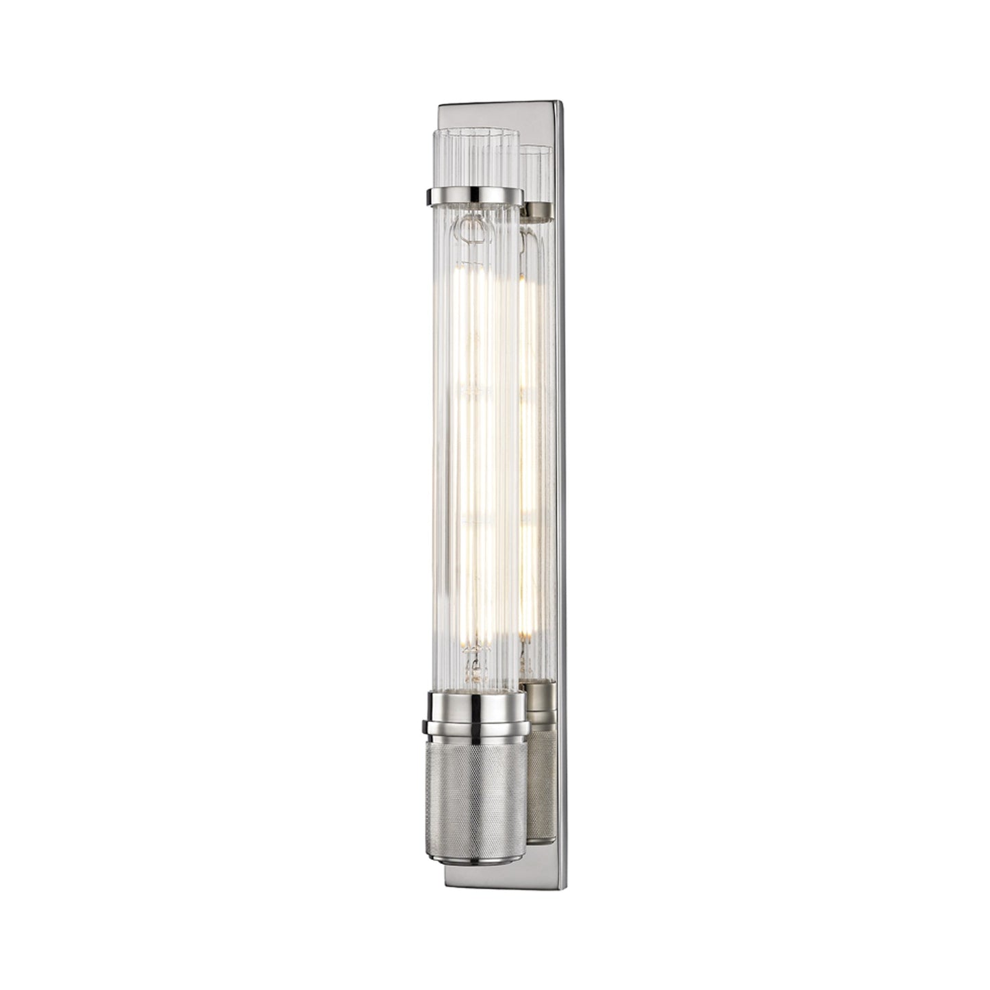 Shaw Bath LED Wall Light in Polished Nickel.