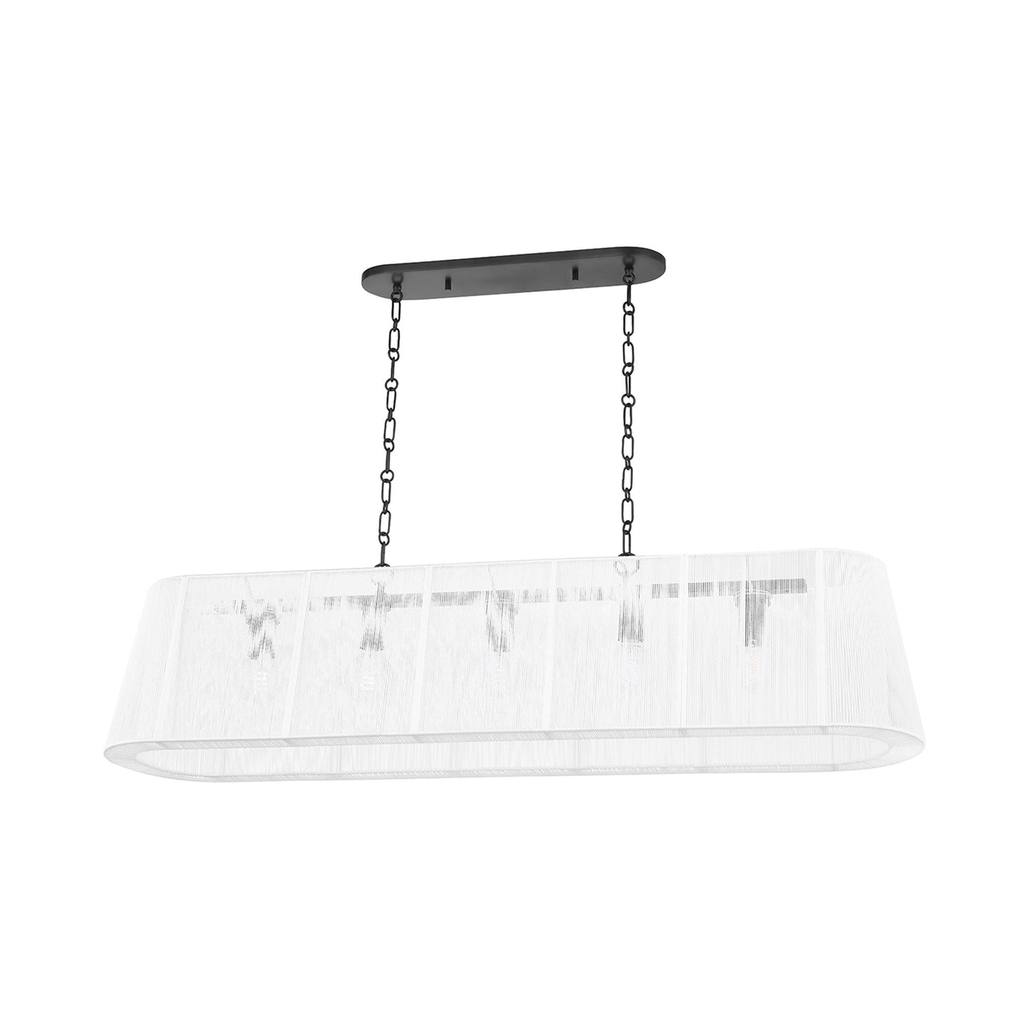 Verona Beach Linear Pendant Light in Old Bronze.