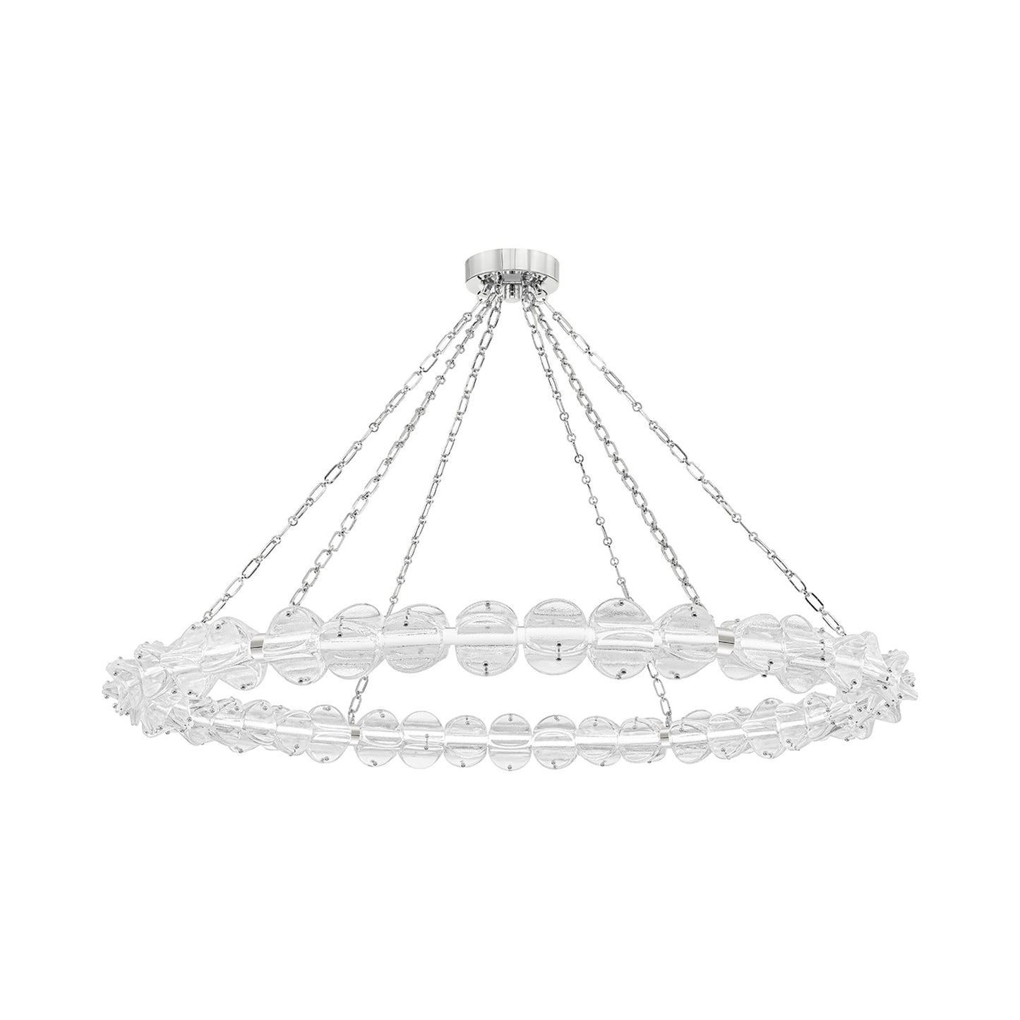 Lindley LED Chandelier in Polished Nickel (Large).