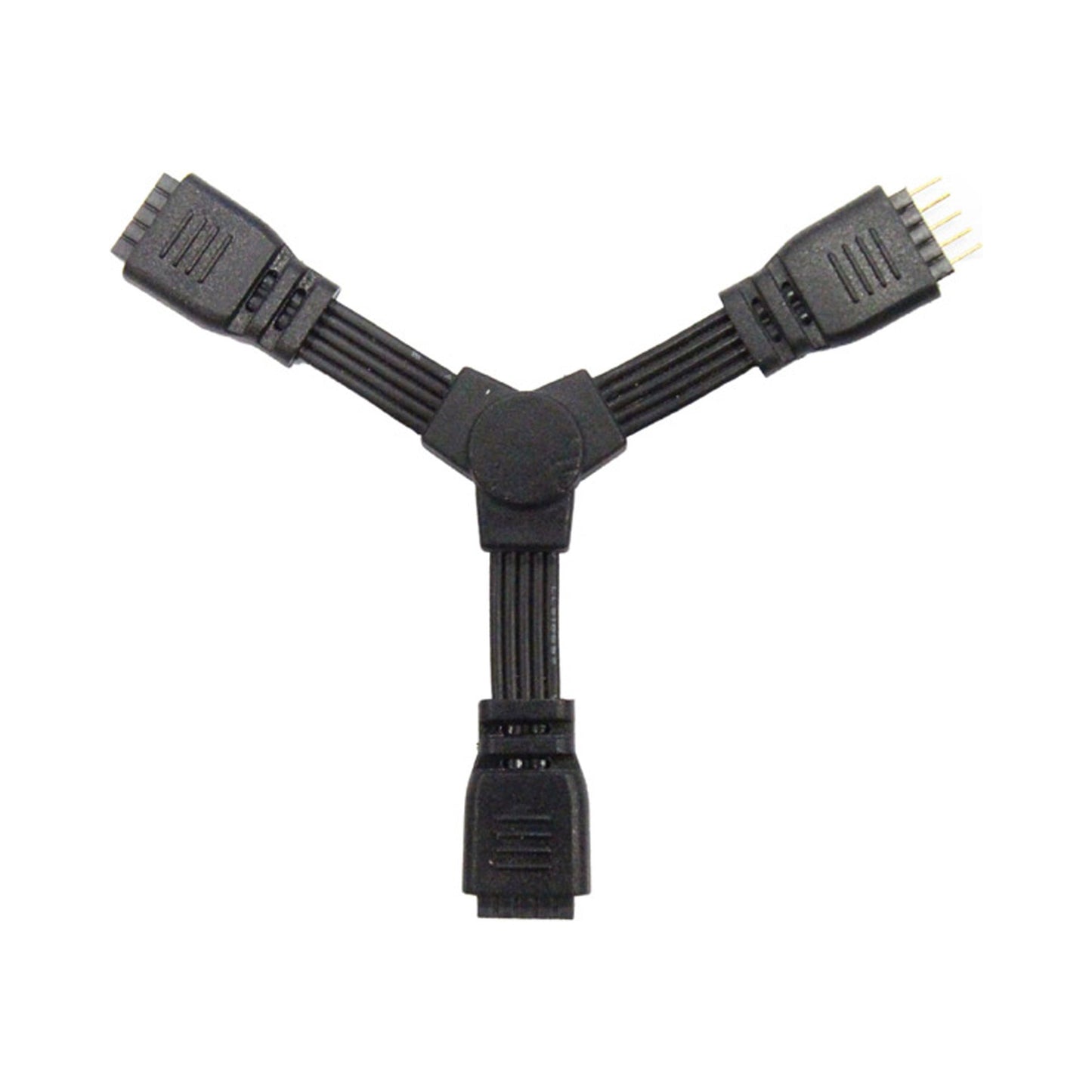 InvisiLED 24V 3 Way "Y" Connector in Black.