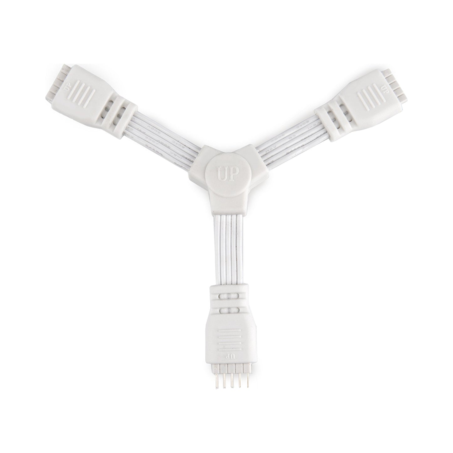 InvisiLED 24V 3 Way "Y" Connector in White.