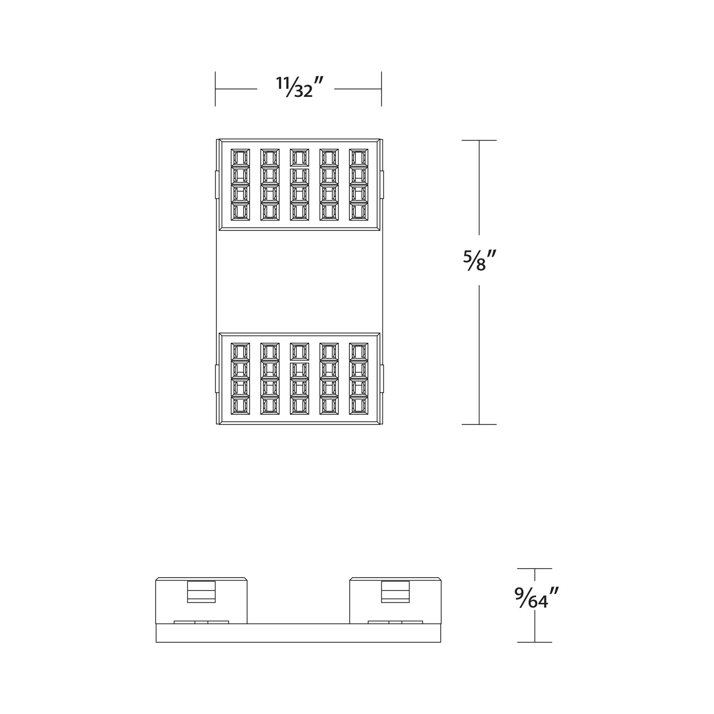 InvisiLED CCT Joiner Cable Extender - line drawing.