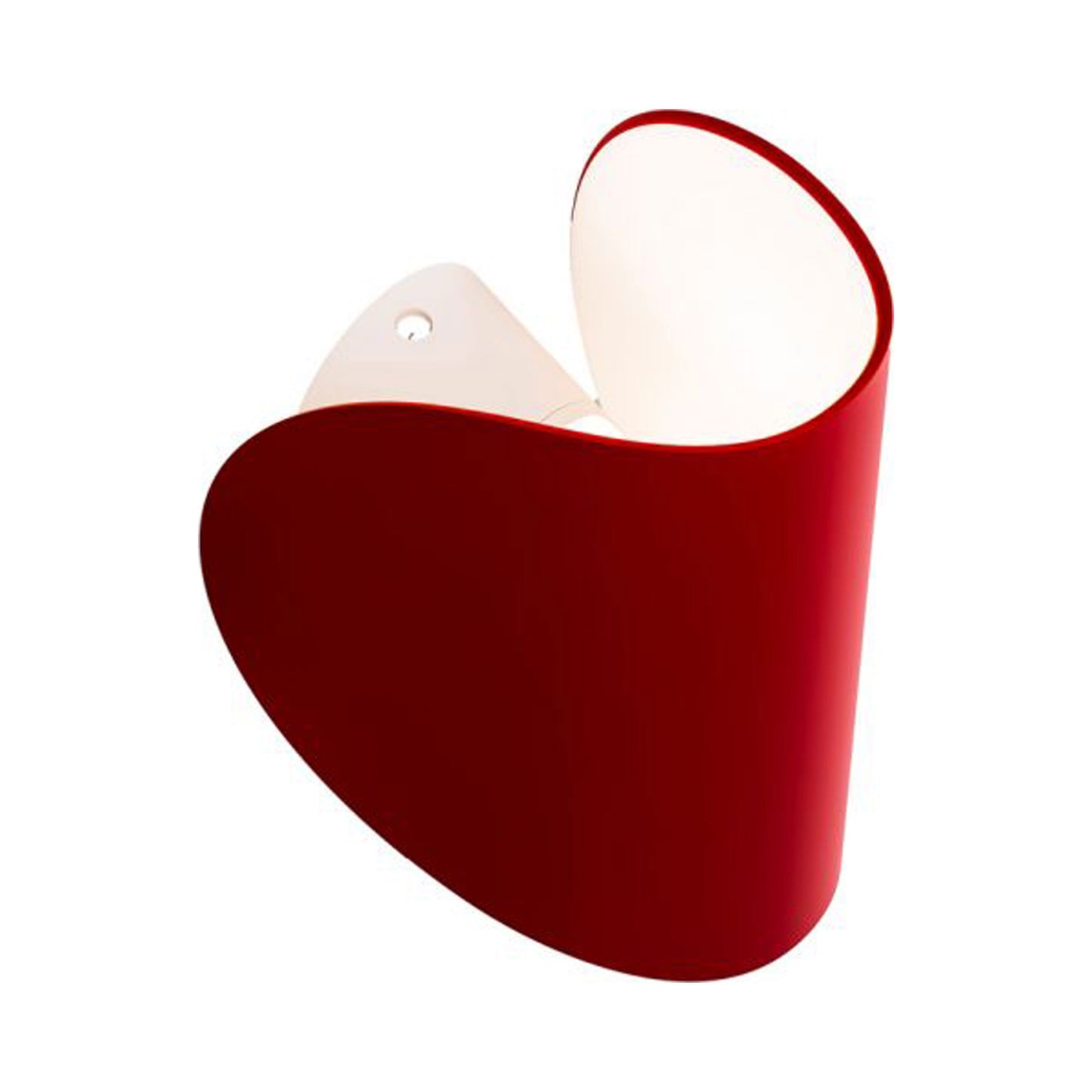 IO LED Wall Light in Red.