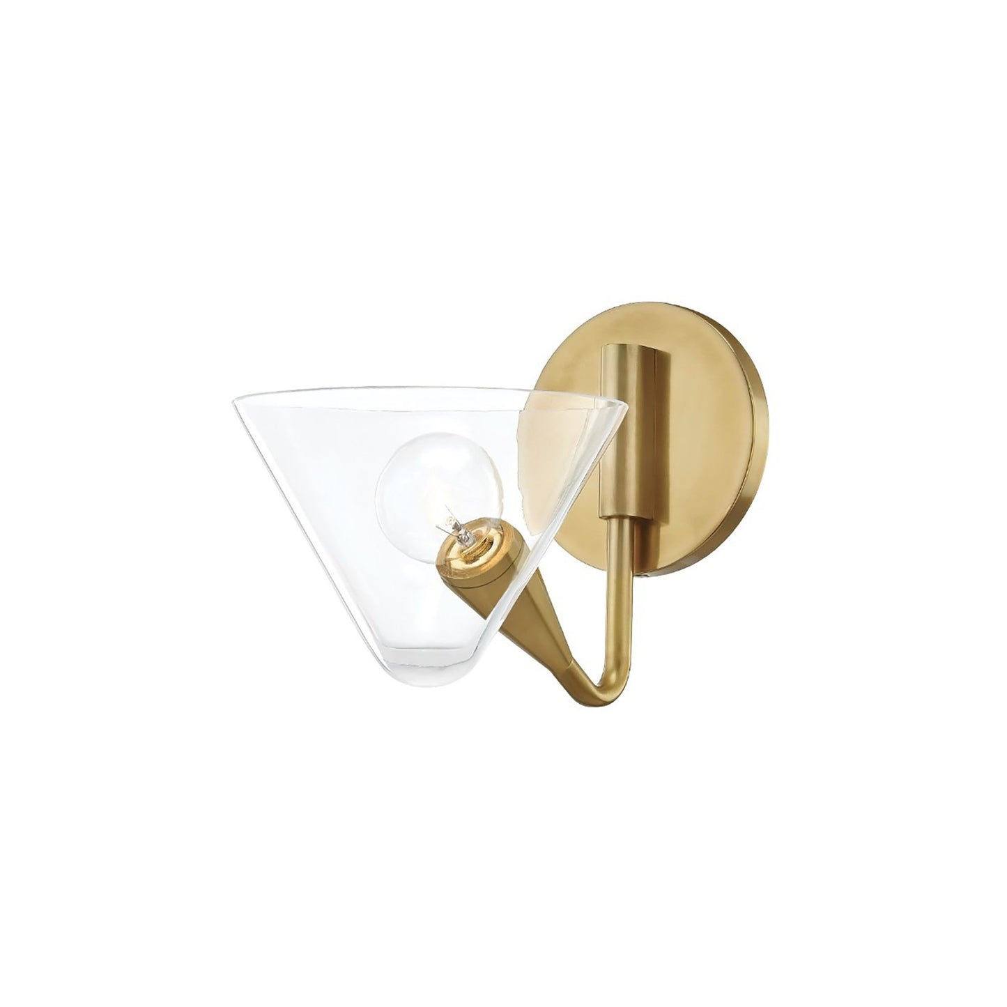 Isabella Wall Light in Aged Brass (1-Light).