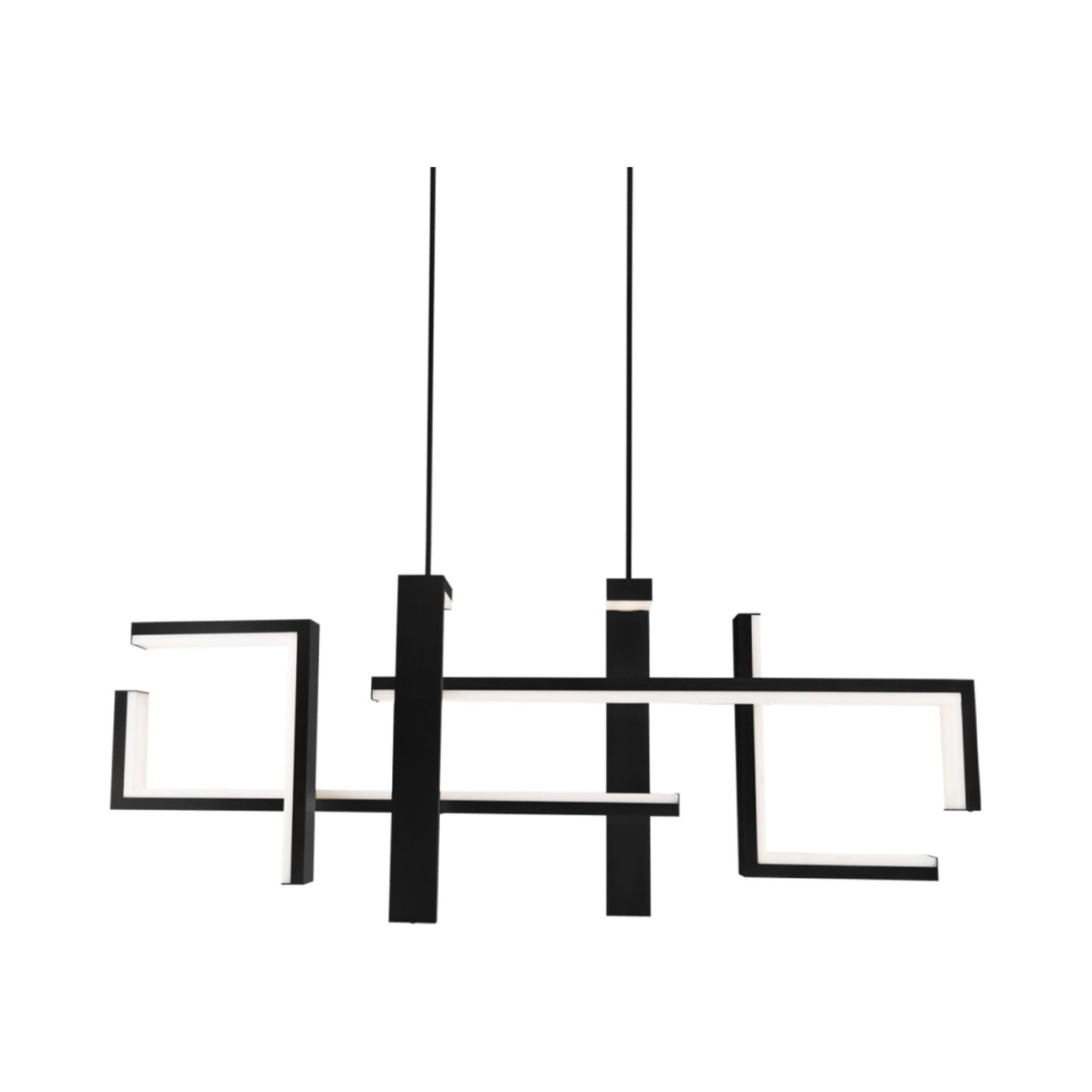 Jackal Linear LED Pendant Light in Black.