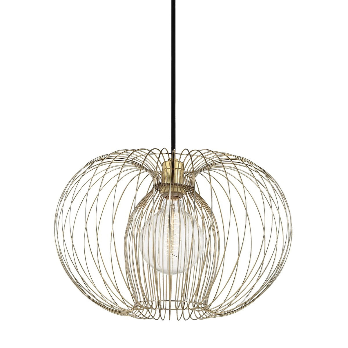 Jasmine Pendant Light in Polished Brass (Large).