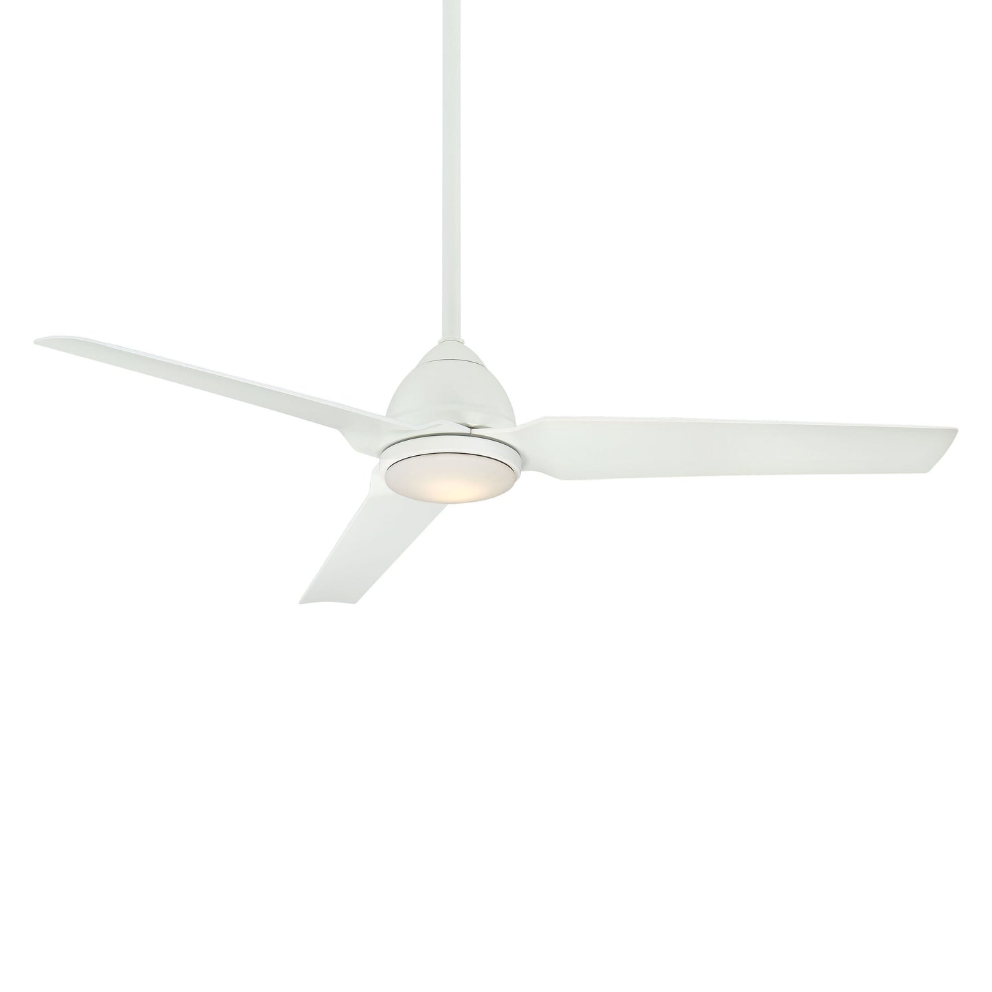 Java LED Outdoor Ceiling Fan in Flat White/LED.
