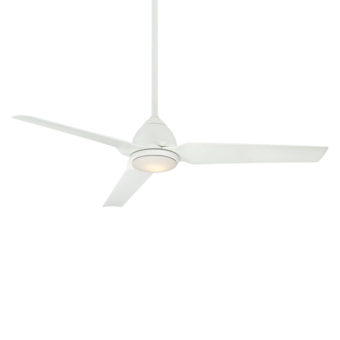 Java LED Outdoor Ceiling Fan in Flat White/LED.