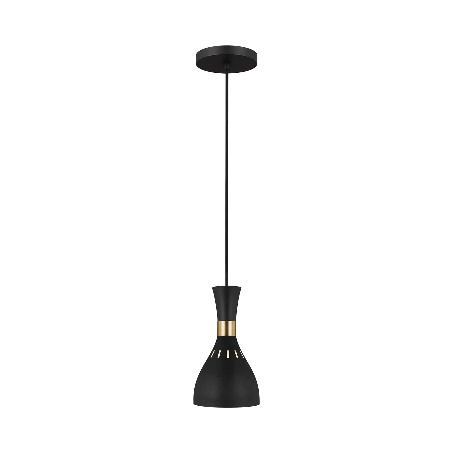 Joan Mini Pendant Light in Midnight Black.