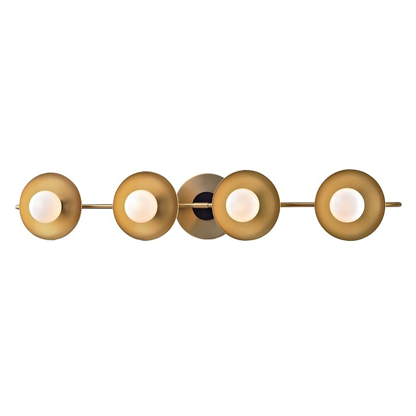 Julien LED Bath Vanity Light in 4-Light/Aged Brass.