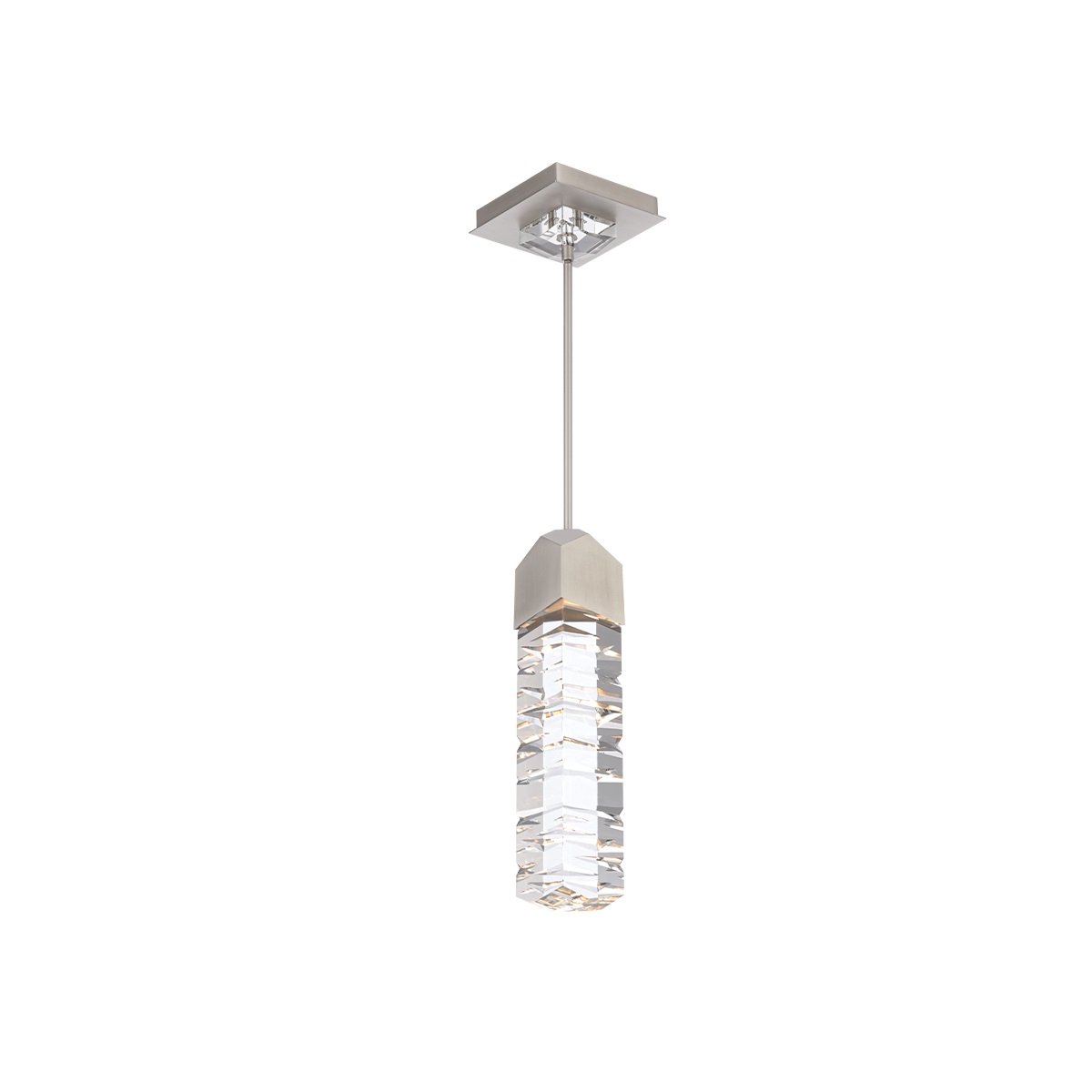 Juliet LED Pendant Light in Brushed Nickel.