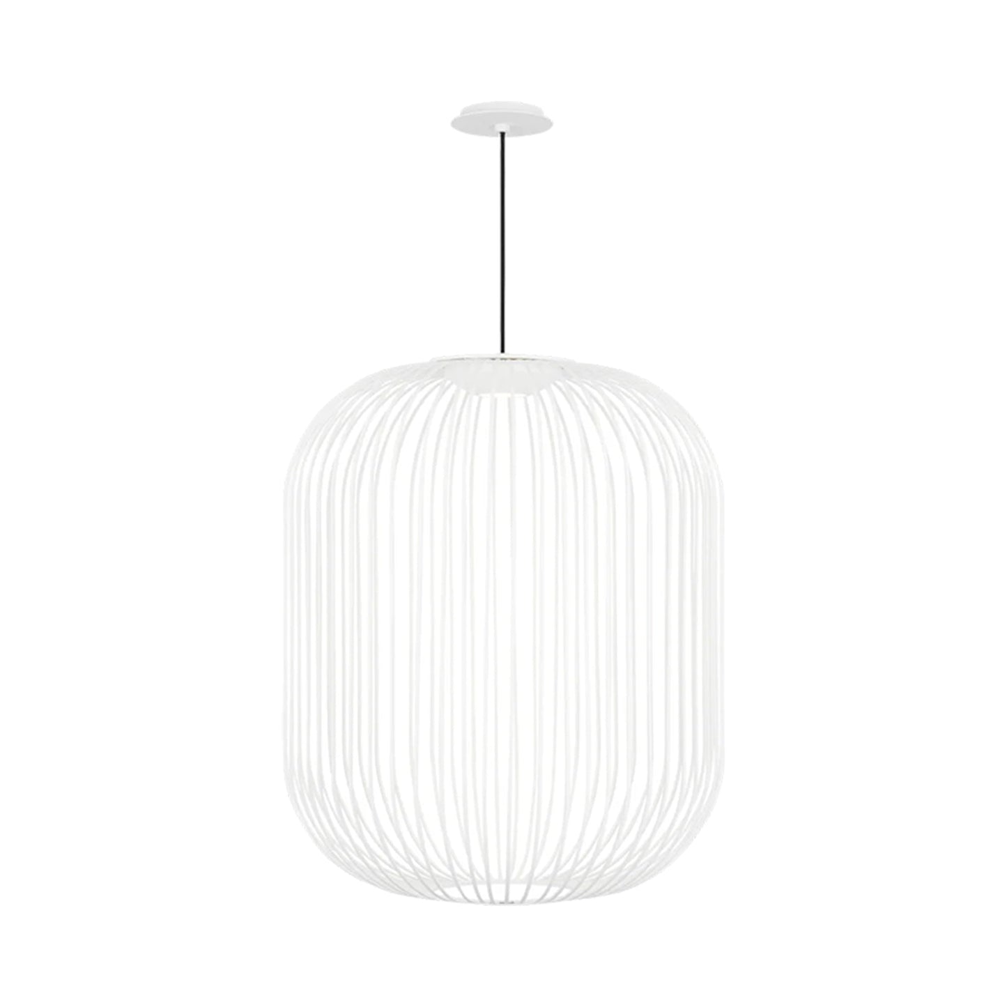 Kai LED Pendant Light in Matte White (Large).