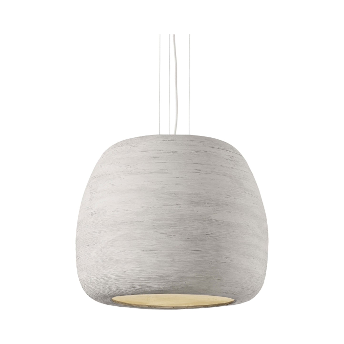 Karam Pendant Light in Concrete/White (Large).