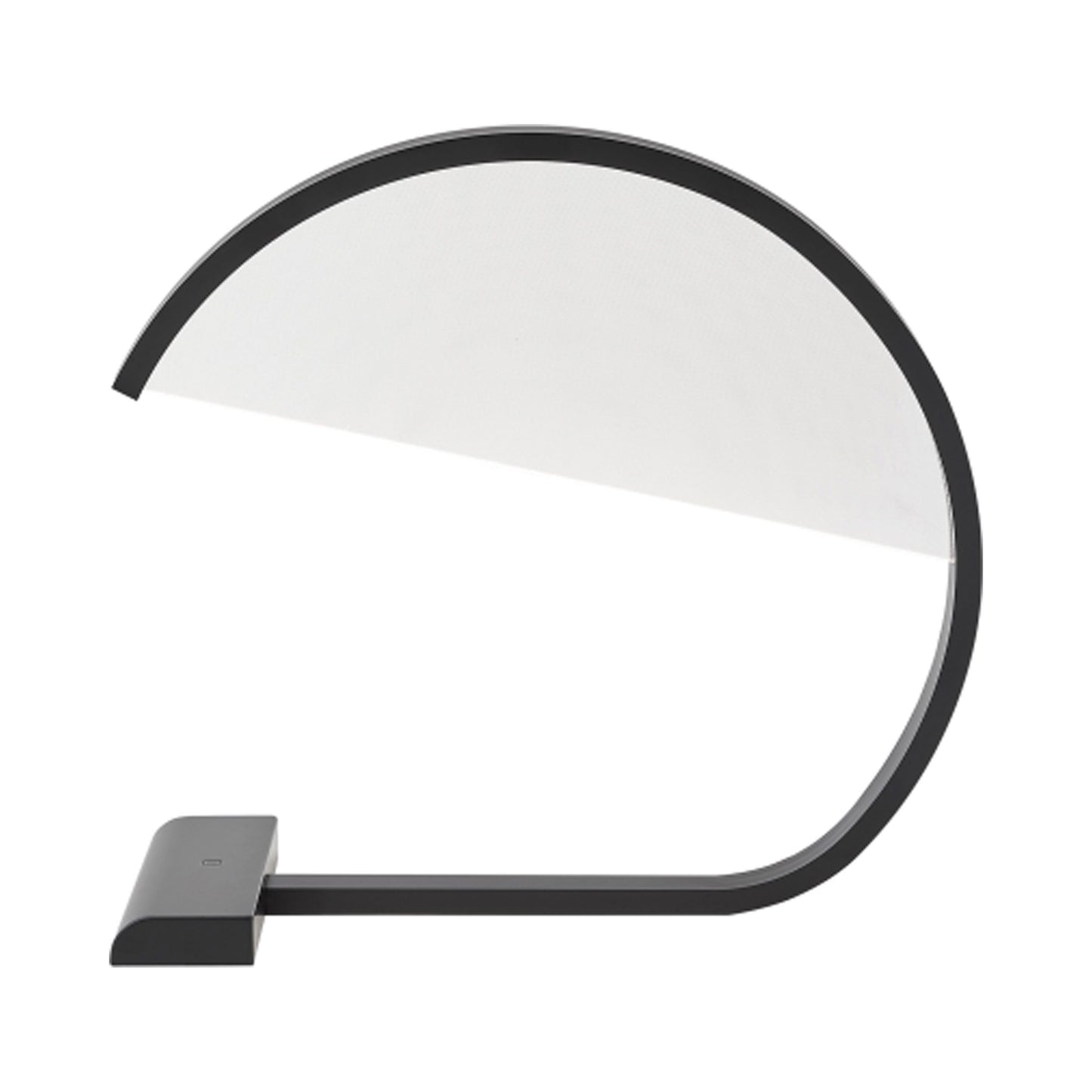 Karla LED Table Lamp in Nightshade Black.