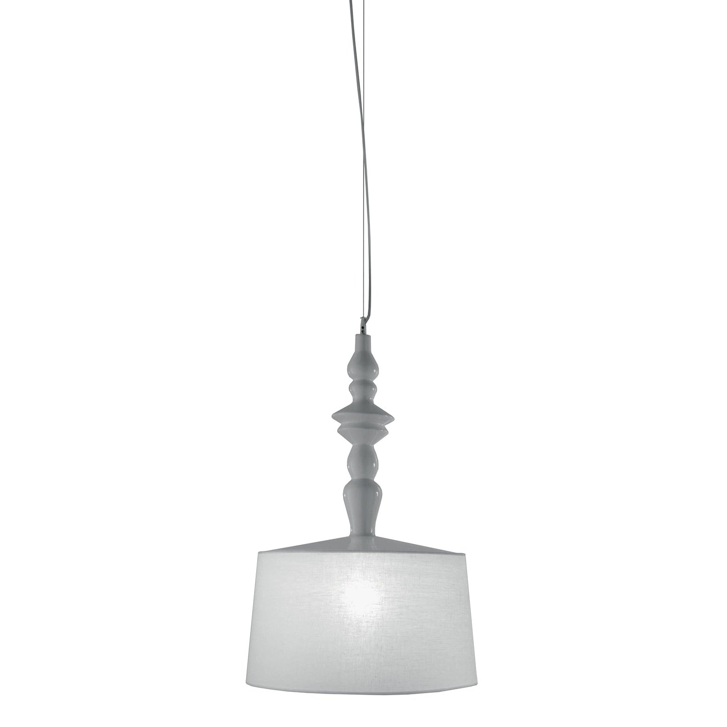 Ali' E Baba LED Pendant Light in Linen (19.69-Inch).