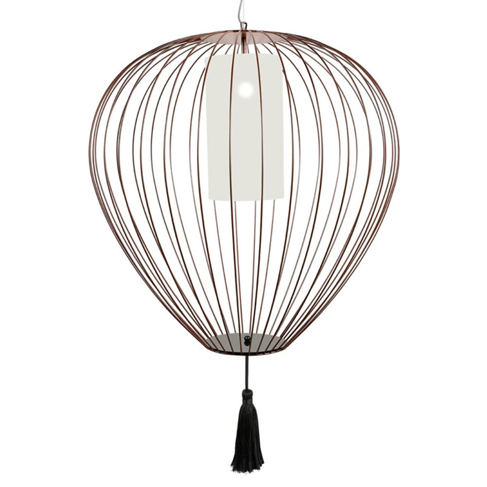Cell LED Pendant Light in Glossy Bronze (33.07-Inch).